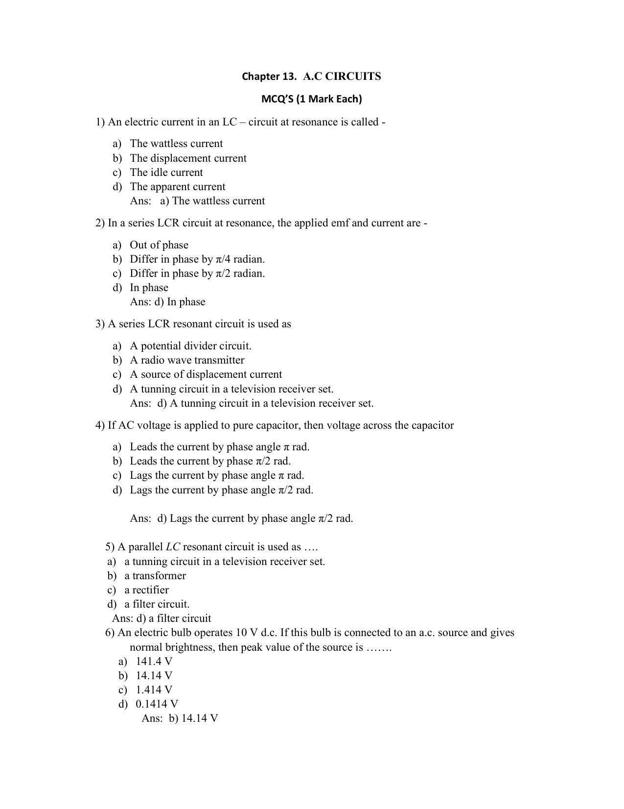 Maharashtra Board Class 12 	Physics Sample Papers - Page 40