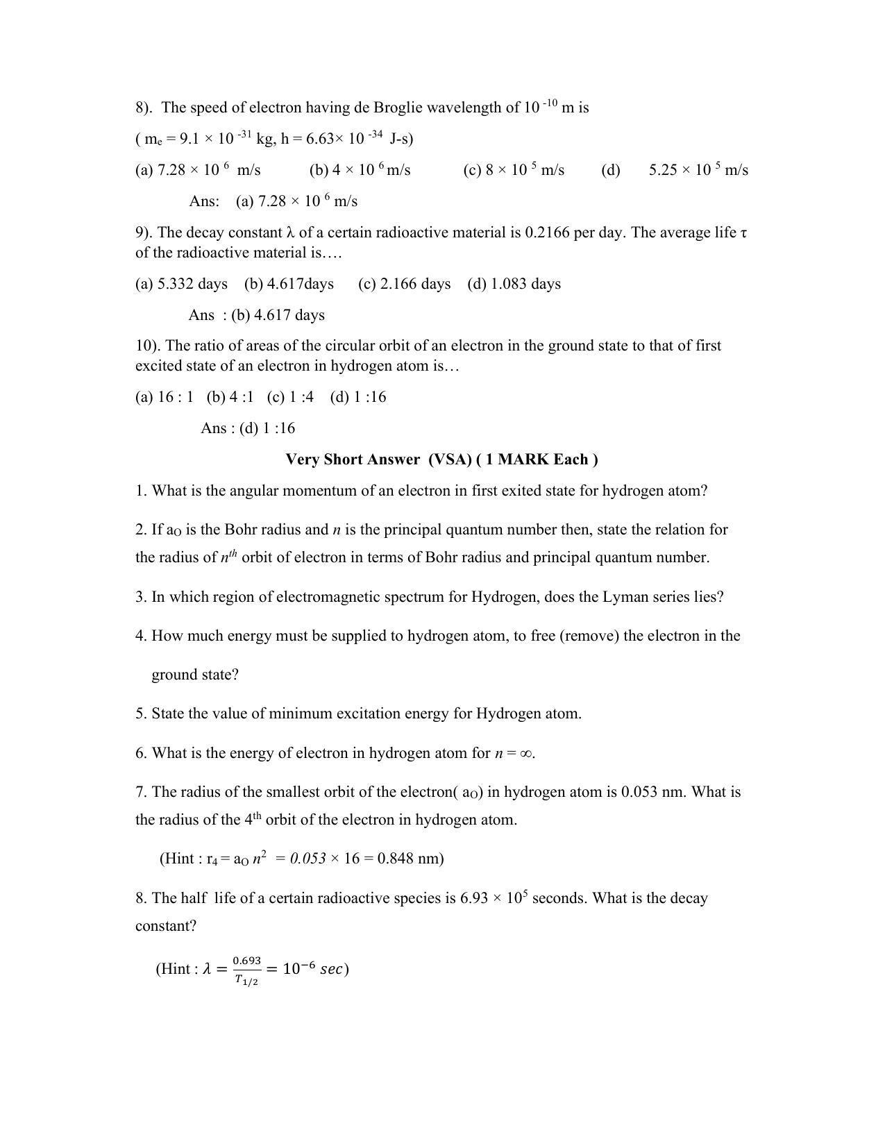 Maharashtra Board Class 12 	Physics Sample Papers - Page 47