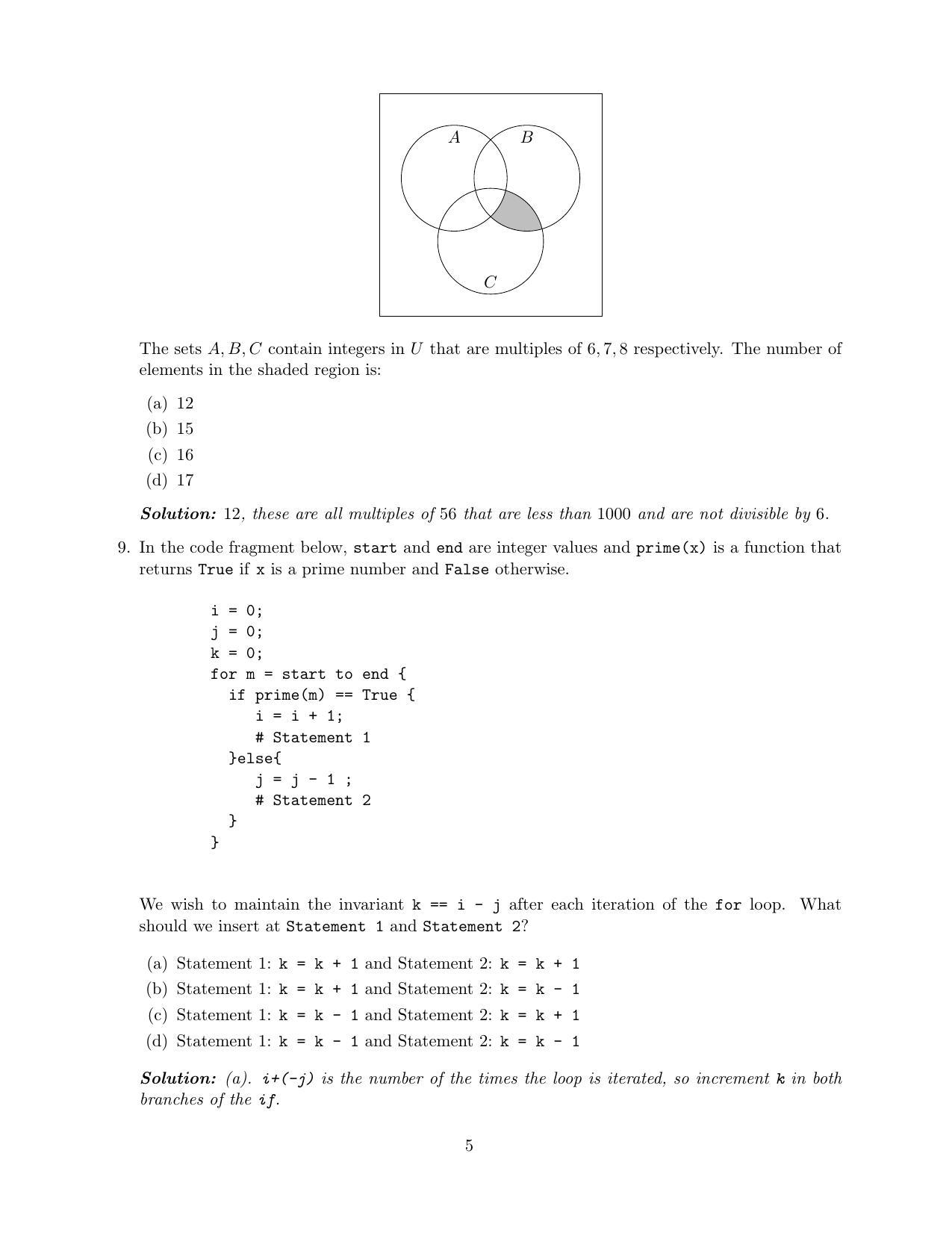 CMI Entrance Exam 2019 Solutions MSc Data Science - Page 7