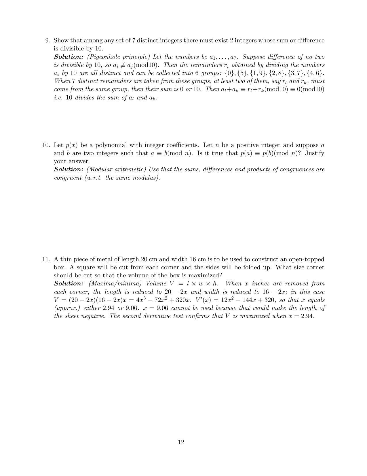 CMI Entrance Exam 2019 Solutions MSc Data Science - Page 14
