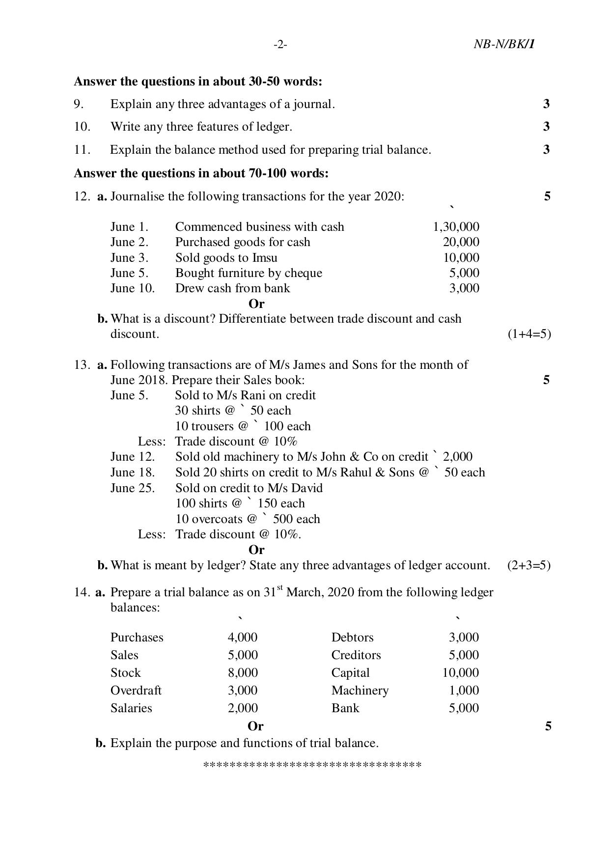 NBSE Class IX Final Examination 2022 Phase 2 Question Paper (All Subjects) - Page 36