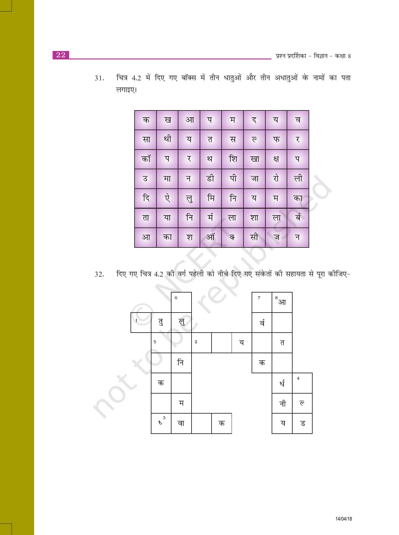 NCERT Exemplar Class 8: विज्ञान यूनिट 4(पदार्थ धातु और अधातु) - Page 5