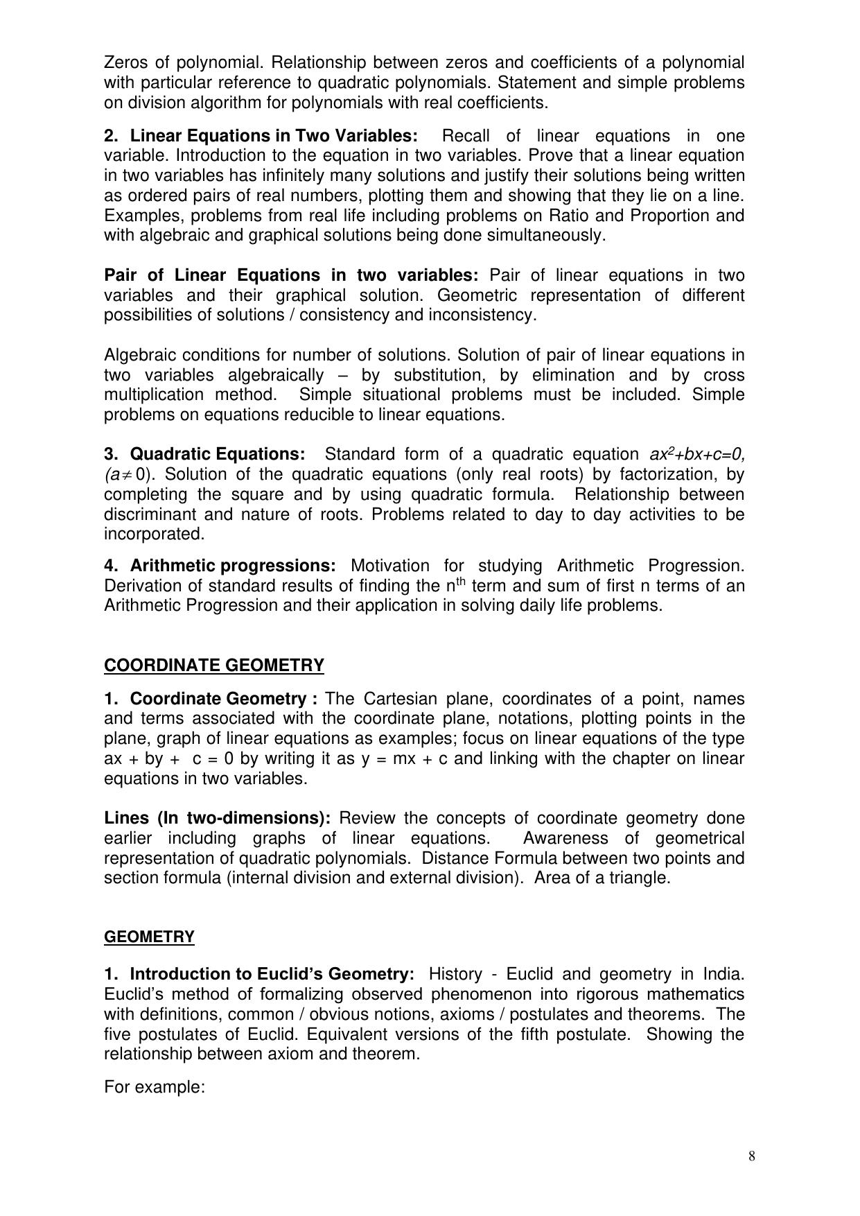 AMU Entrance Exam: XI Science Syllabus - Page 8
