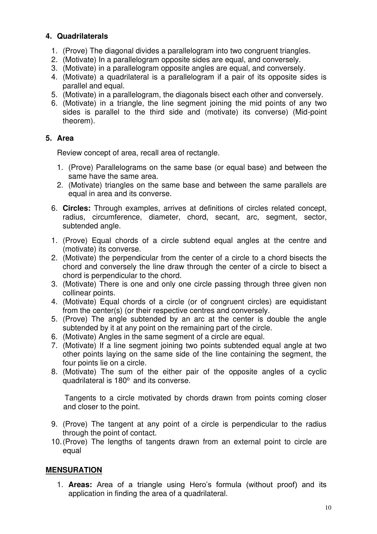 AMU Entrance Exam: XI Science Syllabus - Page 10
