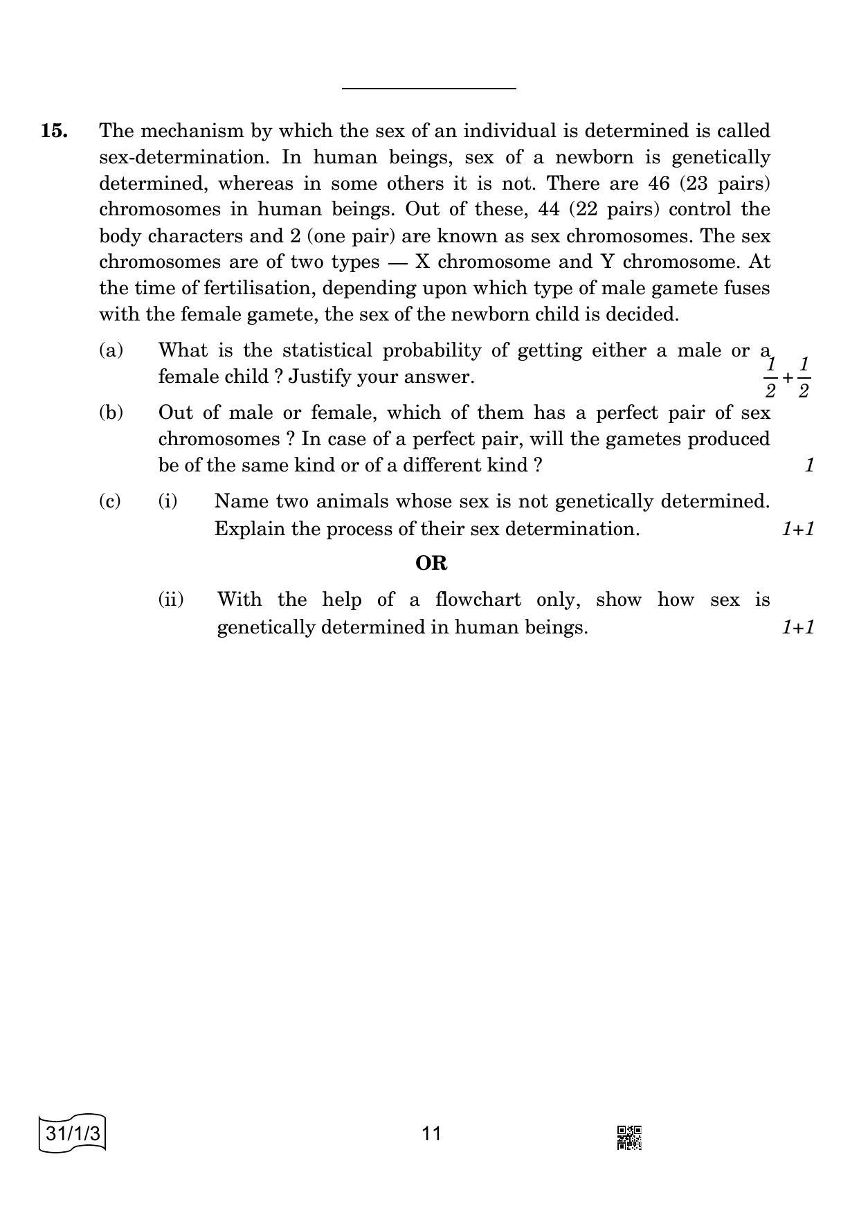 CBSE Class 10 31-1-3 Science 2022 Question Paper - Page 15