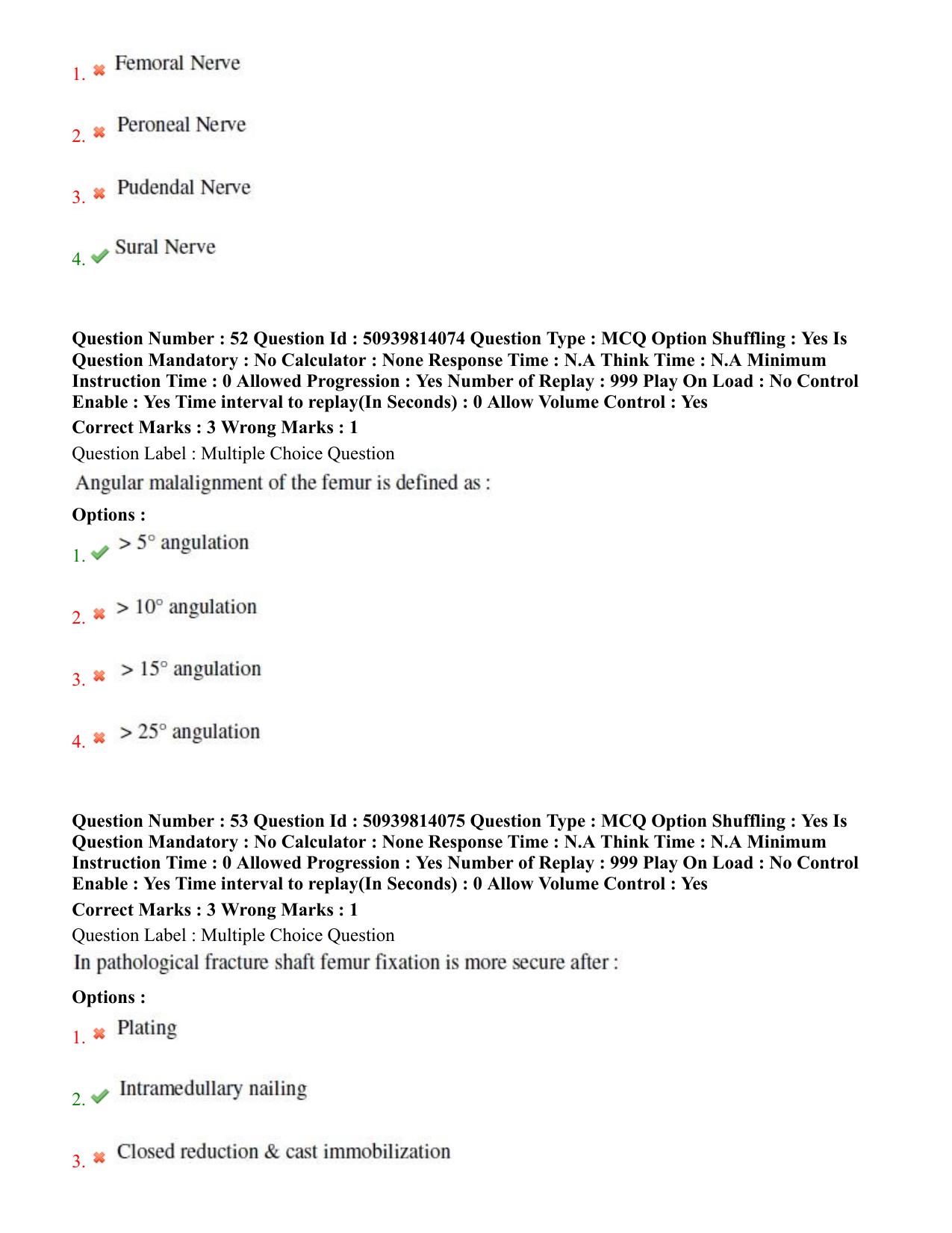 BHU RET Orthopedics 2020 Question Paper  - Page 33