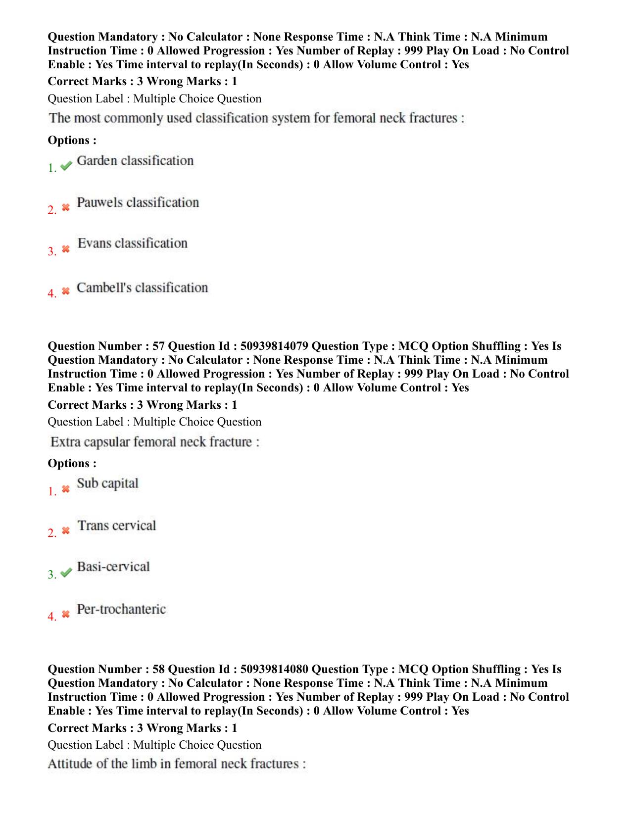 BHU RET Orthopedics 2020 Question Paper  - Page 35