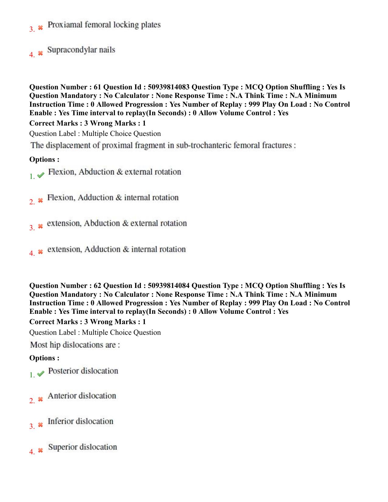 BHU RET Orthopedics 2020 Question Paper  - Page 37