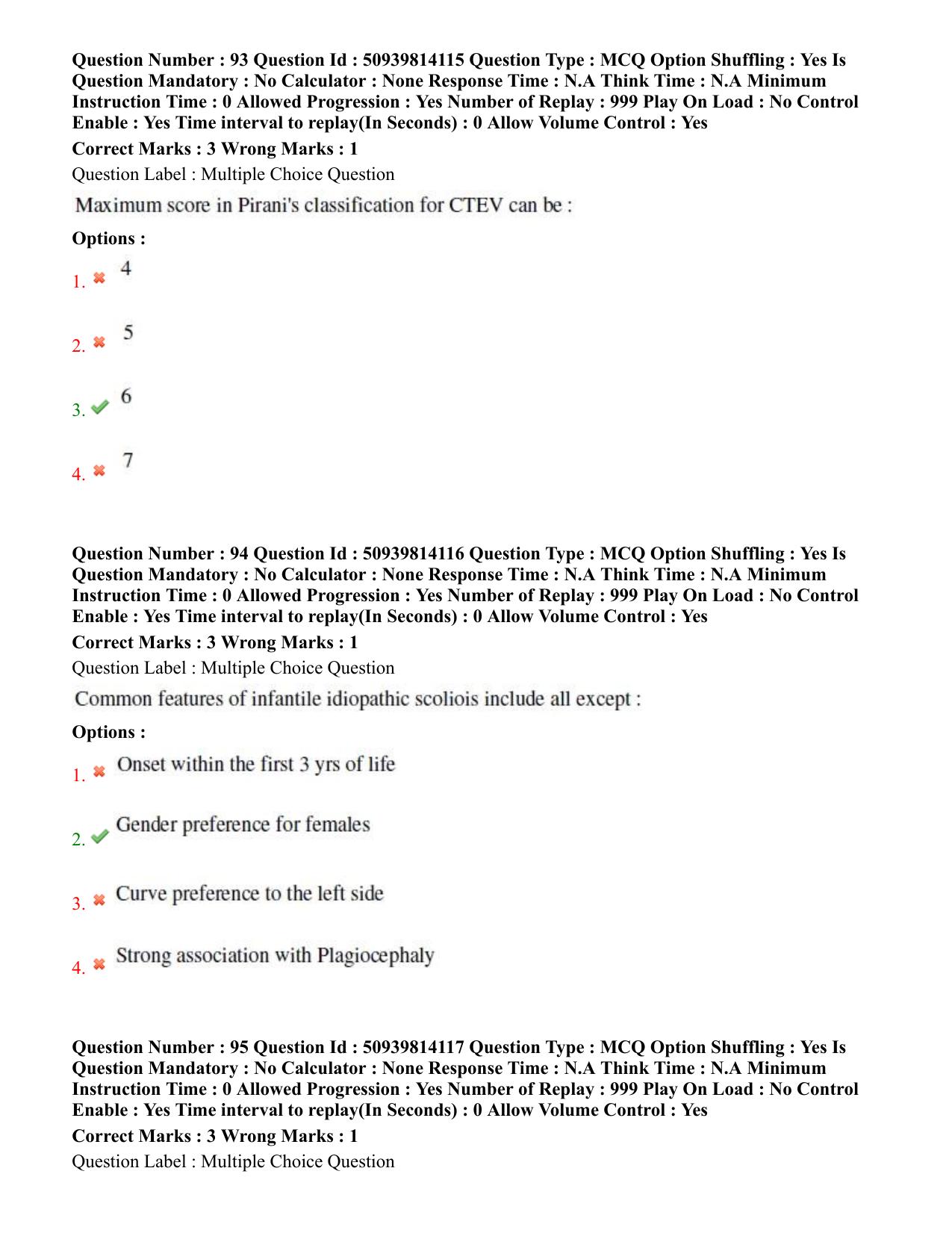 BHU RET Orthopedics 2020 Question Paper  - Page 51