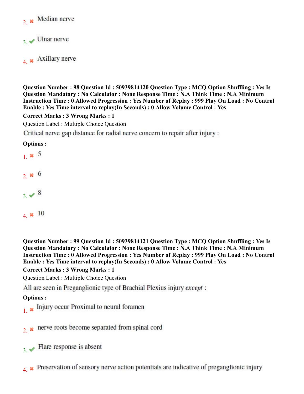 BHU RET Orthopedics 2020 Question Paper  - Page 53