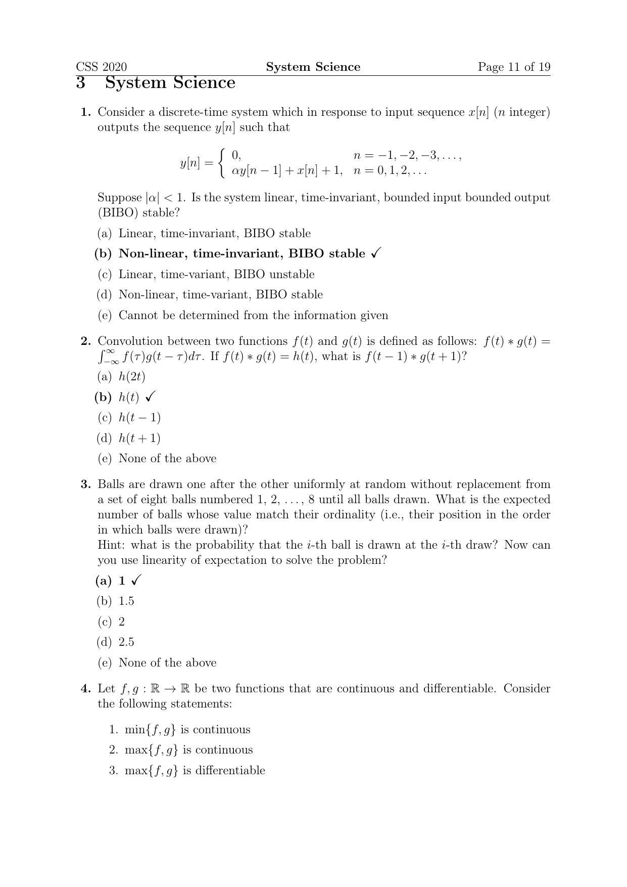 TIFR GS 2020 Computer & Systems Sciences Question Paper - Page 11