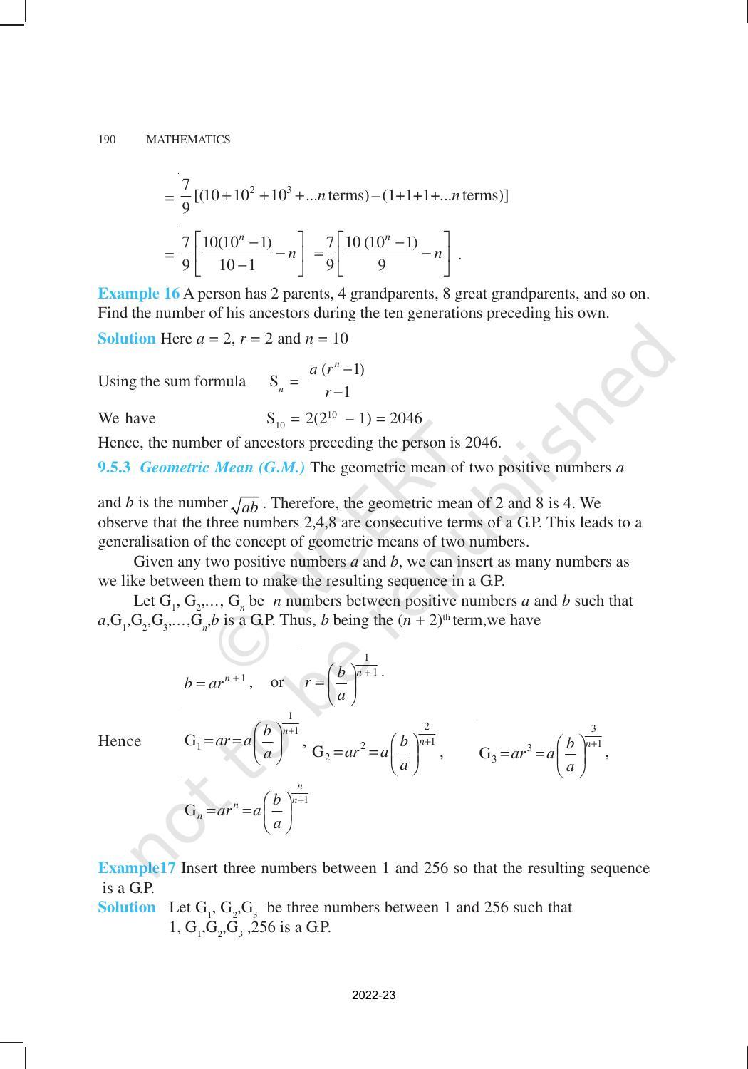 NCERT Book for Class 11 Maths Chapter 9 Sequences and Series - Page 14