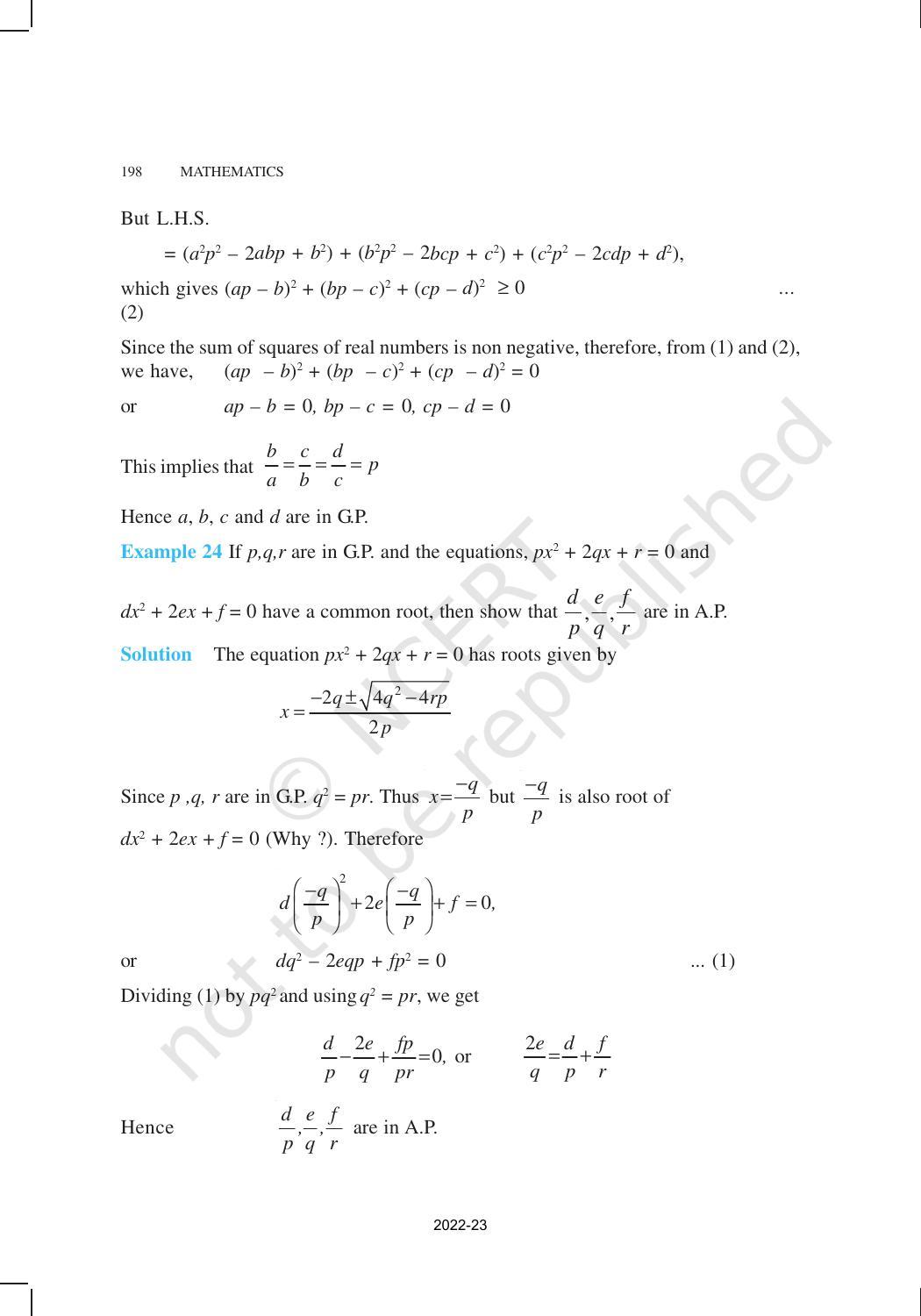 NCERT Book for Class 11 Maths Chapter 9 Sequences and Series - Page 22