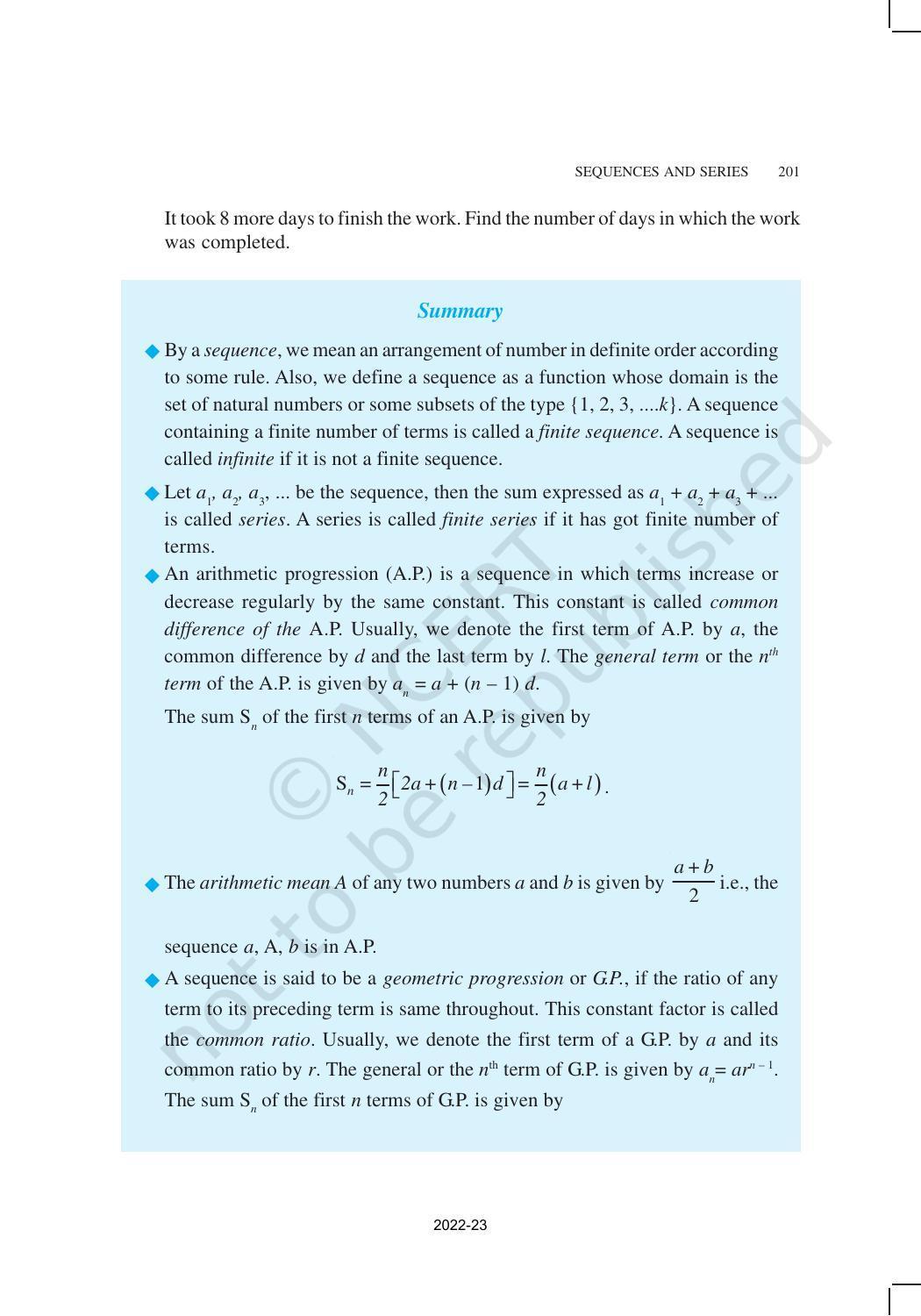 NCERT Book for Class 11 Maths Chapter 9 Sequences and Series - Page 25