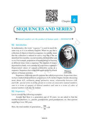 NCERT Book for Class 11 Maths Chapter 9 Sequences and Series