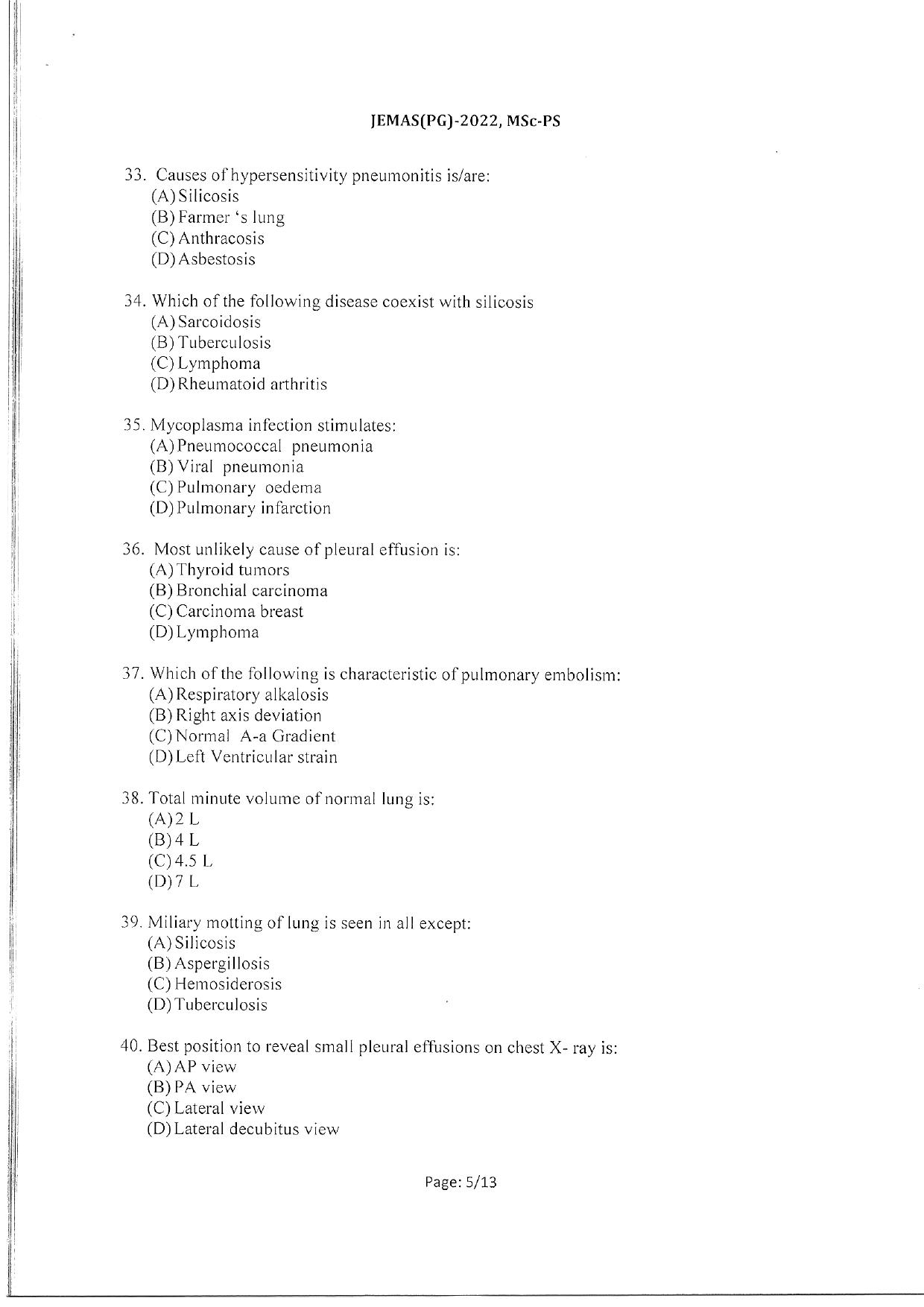 WBJEEB JEMAS (PG) 2022 MSc PS Question Paper - Page 7
