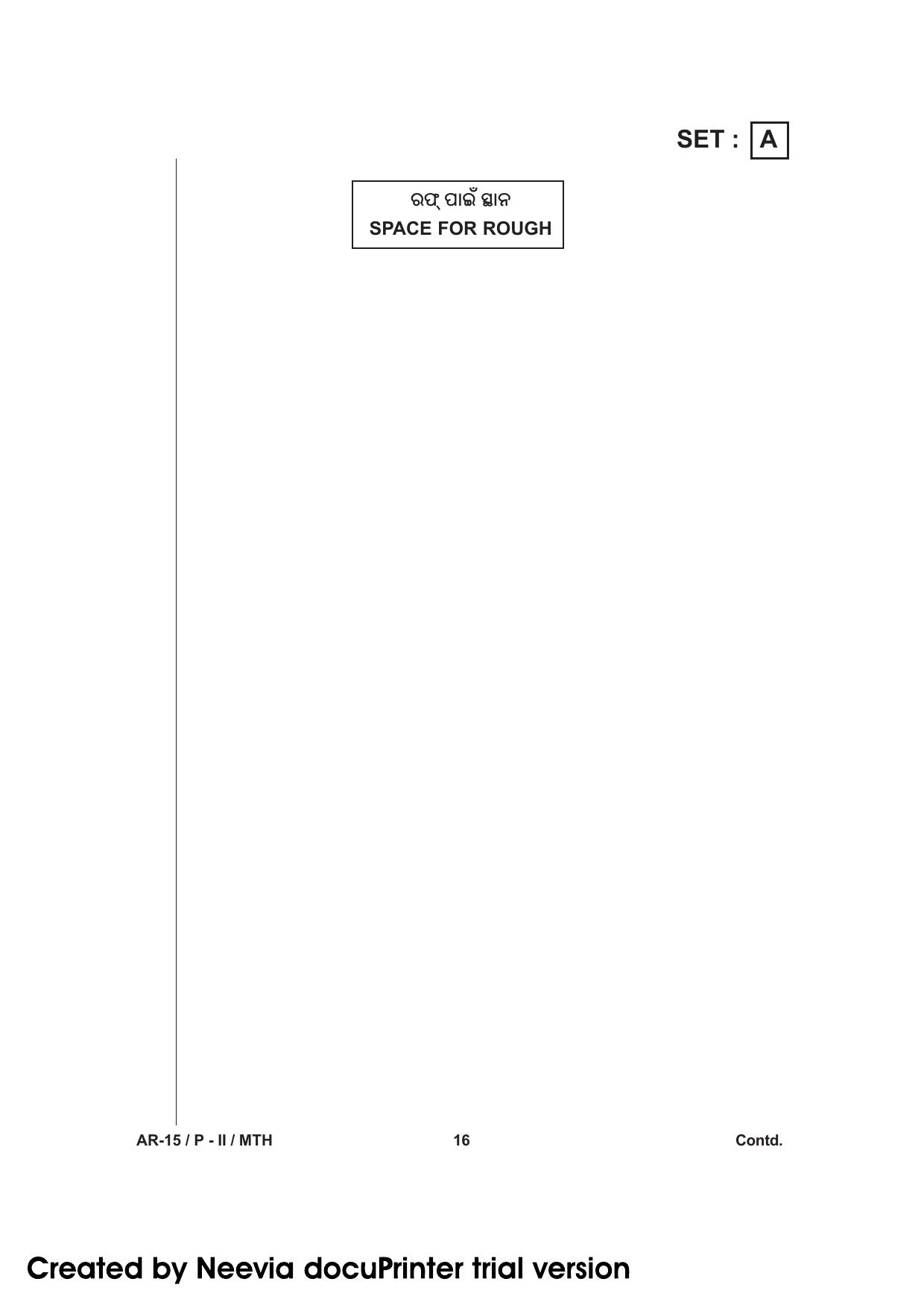 Odisha Class 10 Maths Part - II (Subjective) 2014 Question Paper with Answer Key - Page 16