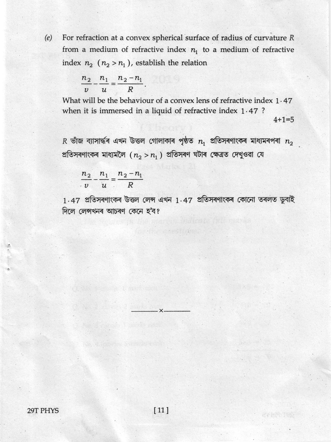 AHSEC Class 12 Physics 2019 Question Papers - Page 11