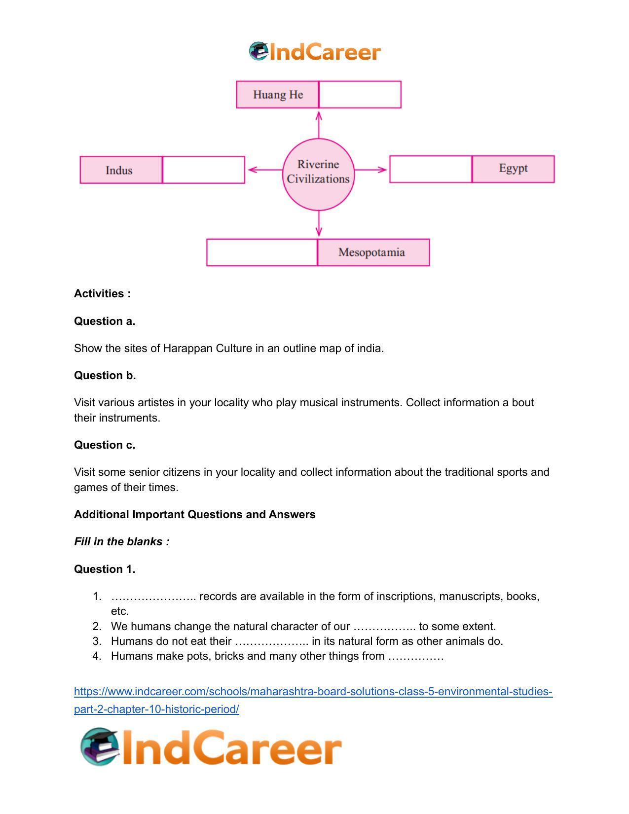 Maharashtra Board Solutions Class 5-Environmental Studies (Part 2): Chapter 10- Historic Period - Page 4