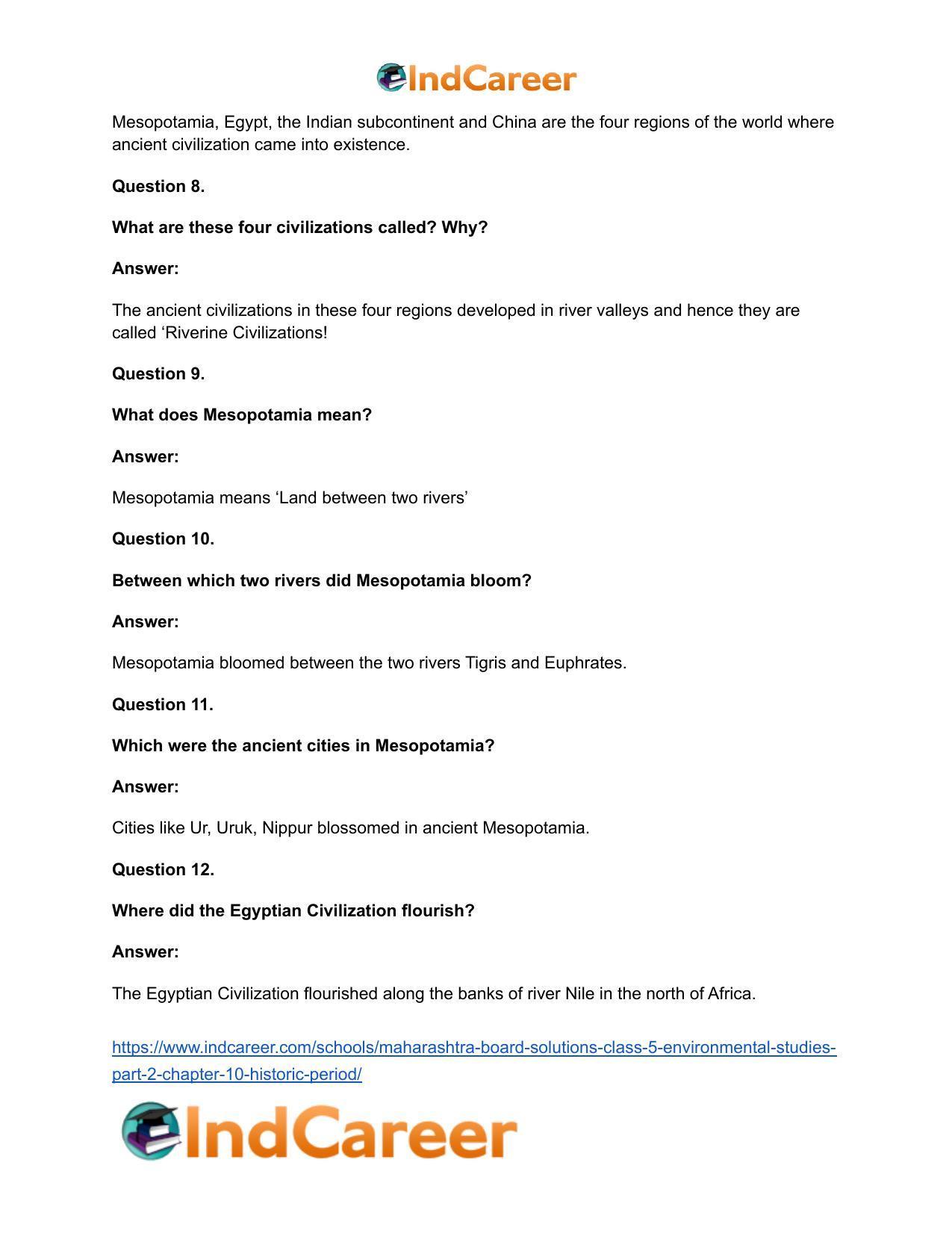 Maharashtra Board Solutions Class 5-Environmental Studies (Part 2): Chapter 10- Historic Period - Page 8