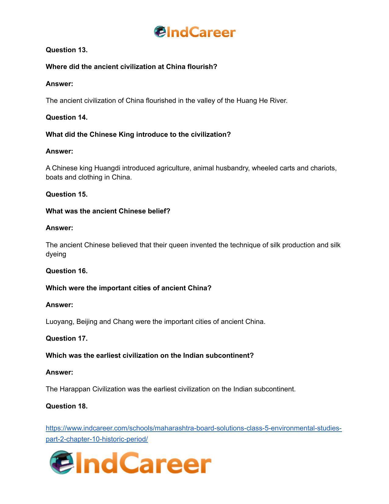 Maharashtra Board Solutions Class 5-Environmental Studies (Part 2): Chapter 10- Historic Period - Page 9