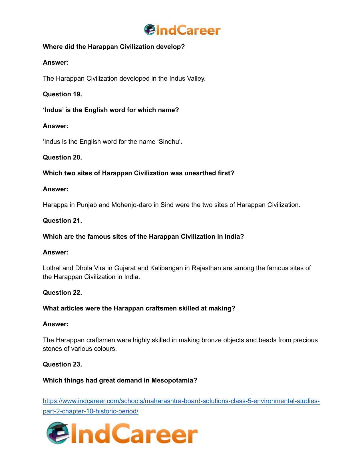 Maharashtra Board Solutions Class 5-Environmental Studies (Part 2): Chapter 10- Historic Period - Page 10