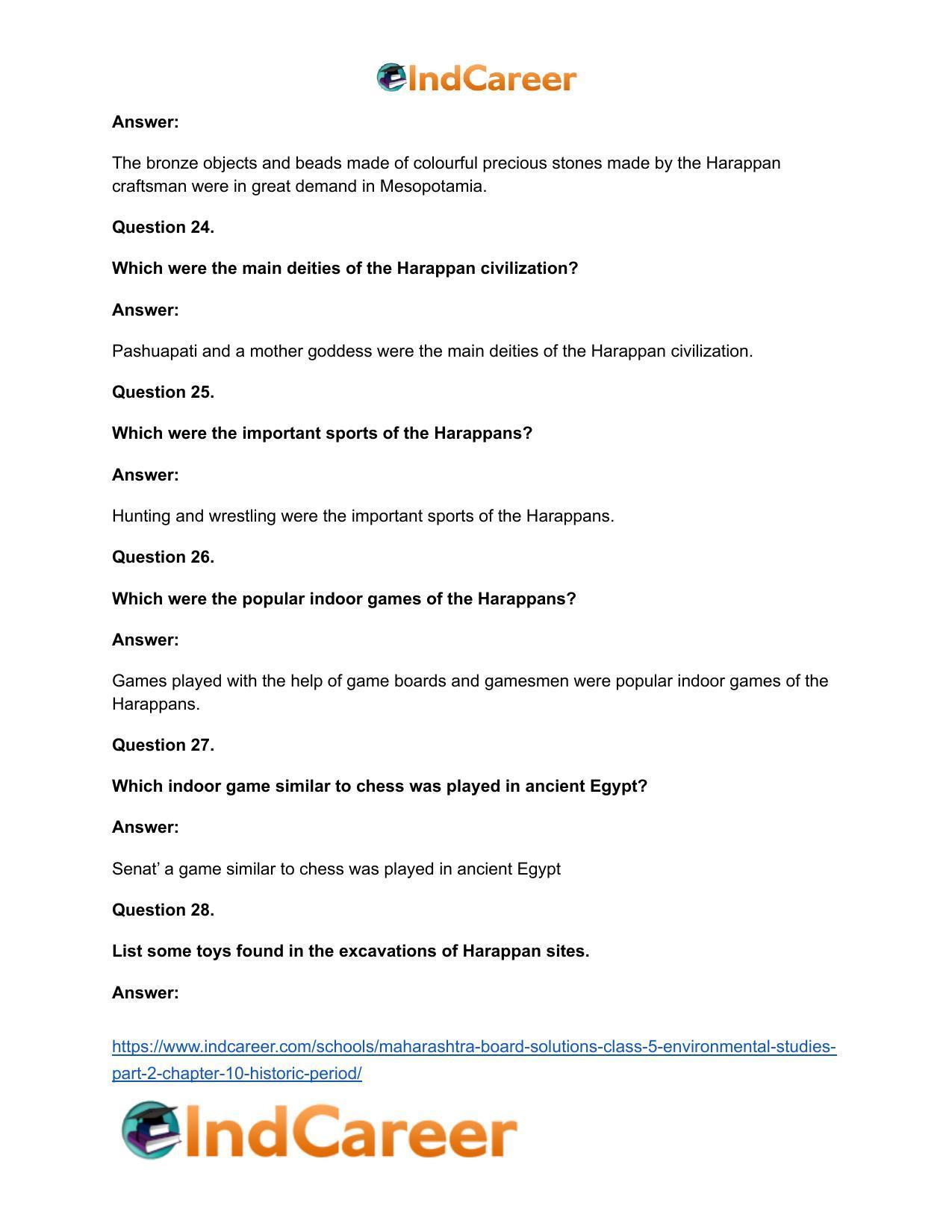 Maharashtra Board Solutions Class 5-Environmental Studies (Part 2): Chapter 10- Historic Period - Page 11
