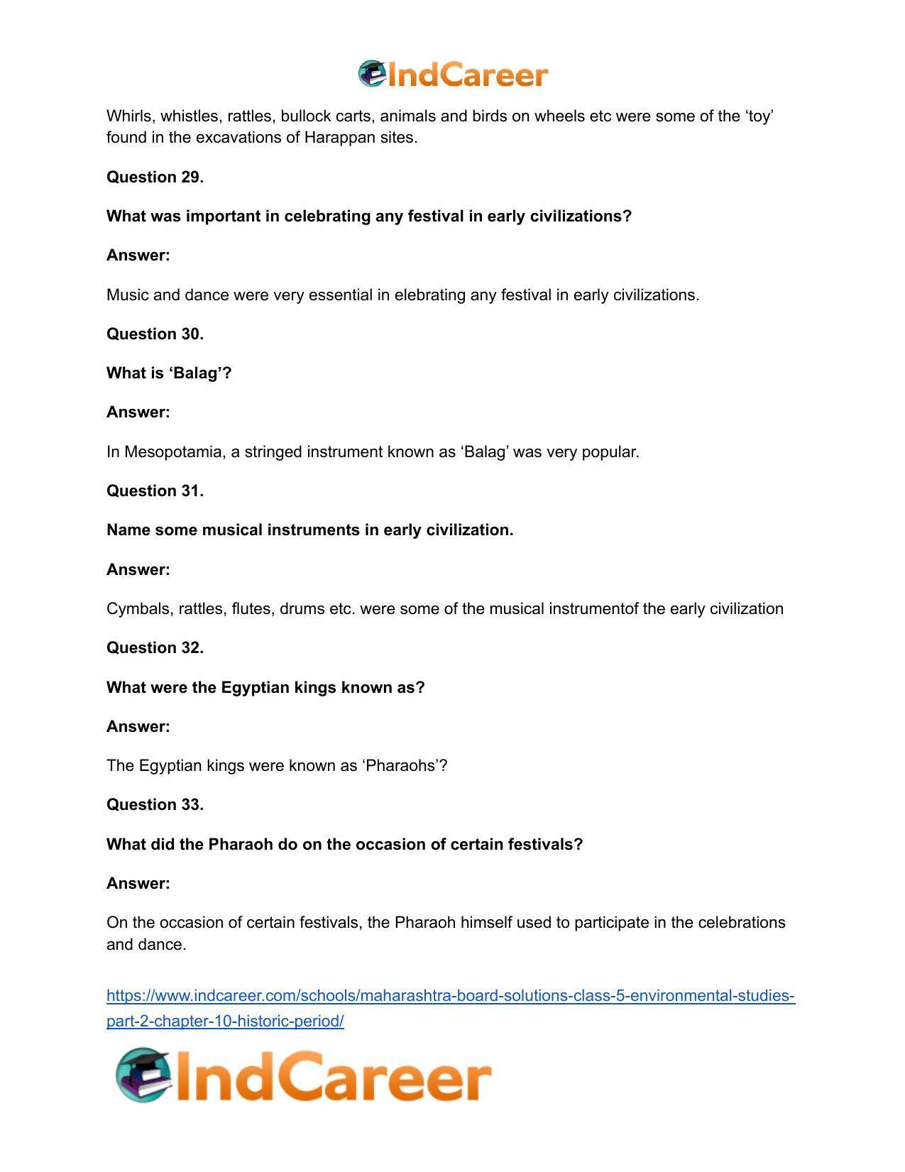 Maharashtra Board Solutions Class 5-Environmental Studies (Part 2): Chapter 10- Historic Period - Page 12