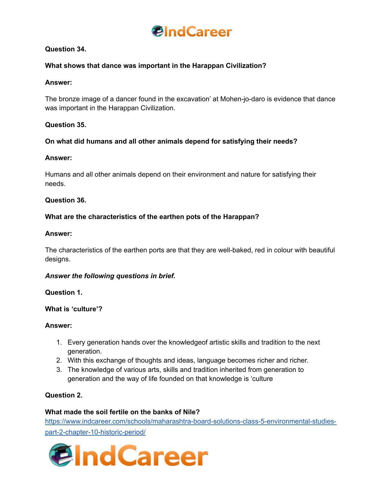 Maharashtra Board Solutions Class 5-Environmental Studies (Part 2): Chapter 10- Historic Period - Page 13