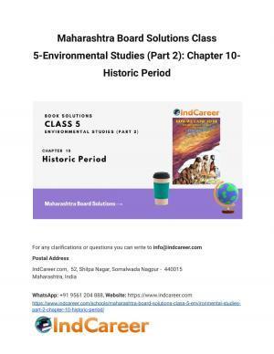 Maharashtra Board Solutions Class 5-Environmental Studies (Part 2): Chapter 10- Historic Period