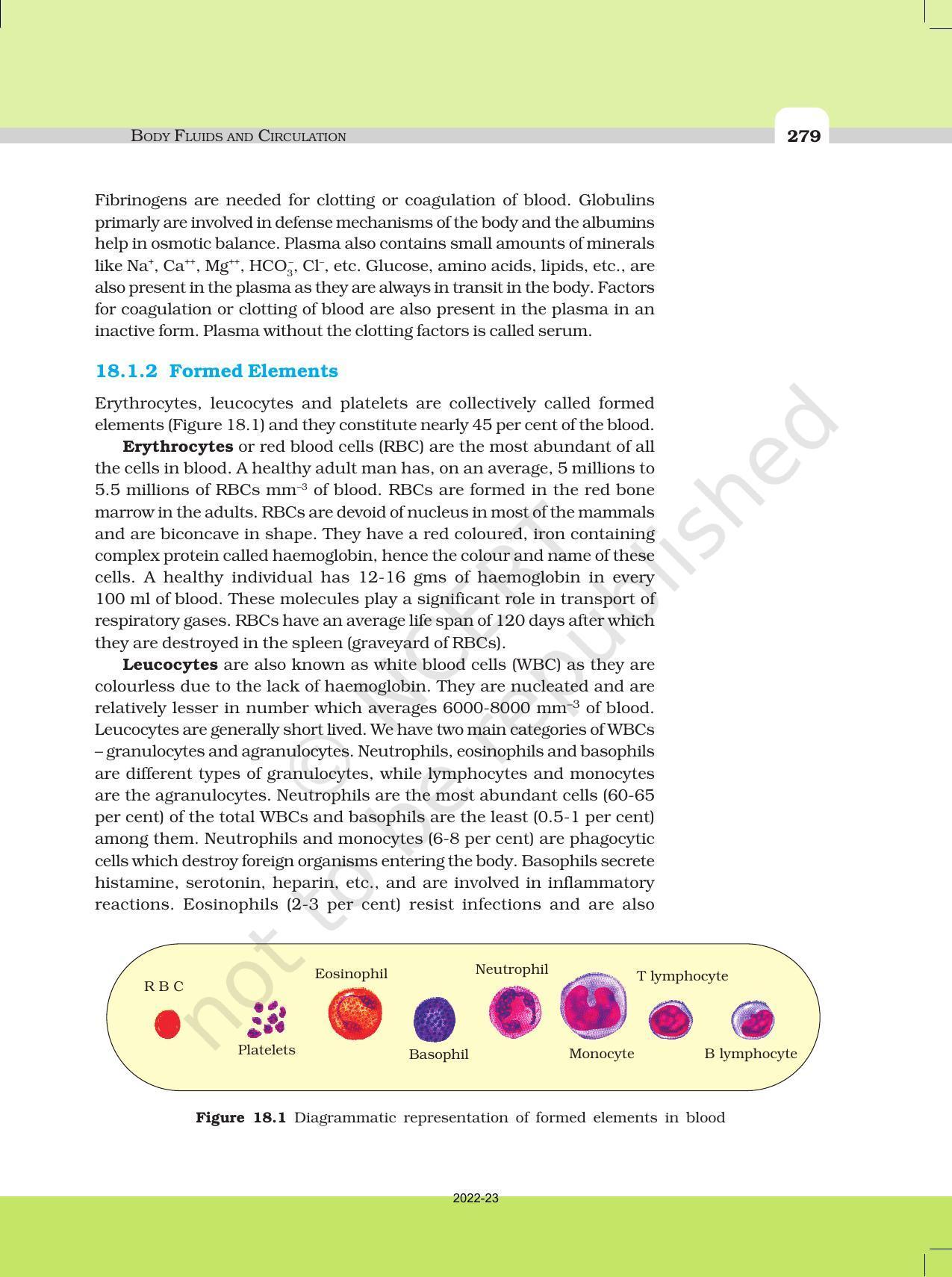 NCERT Book for Class 11 Biology Chapter 18 Body Fluids and Circulation - Page 2