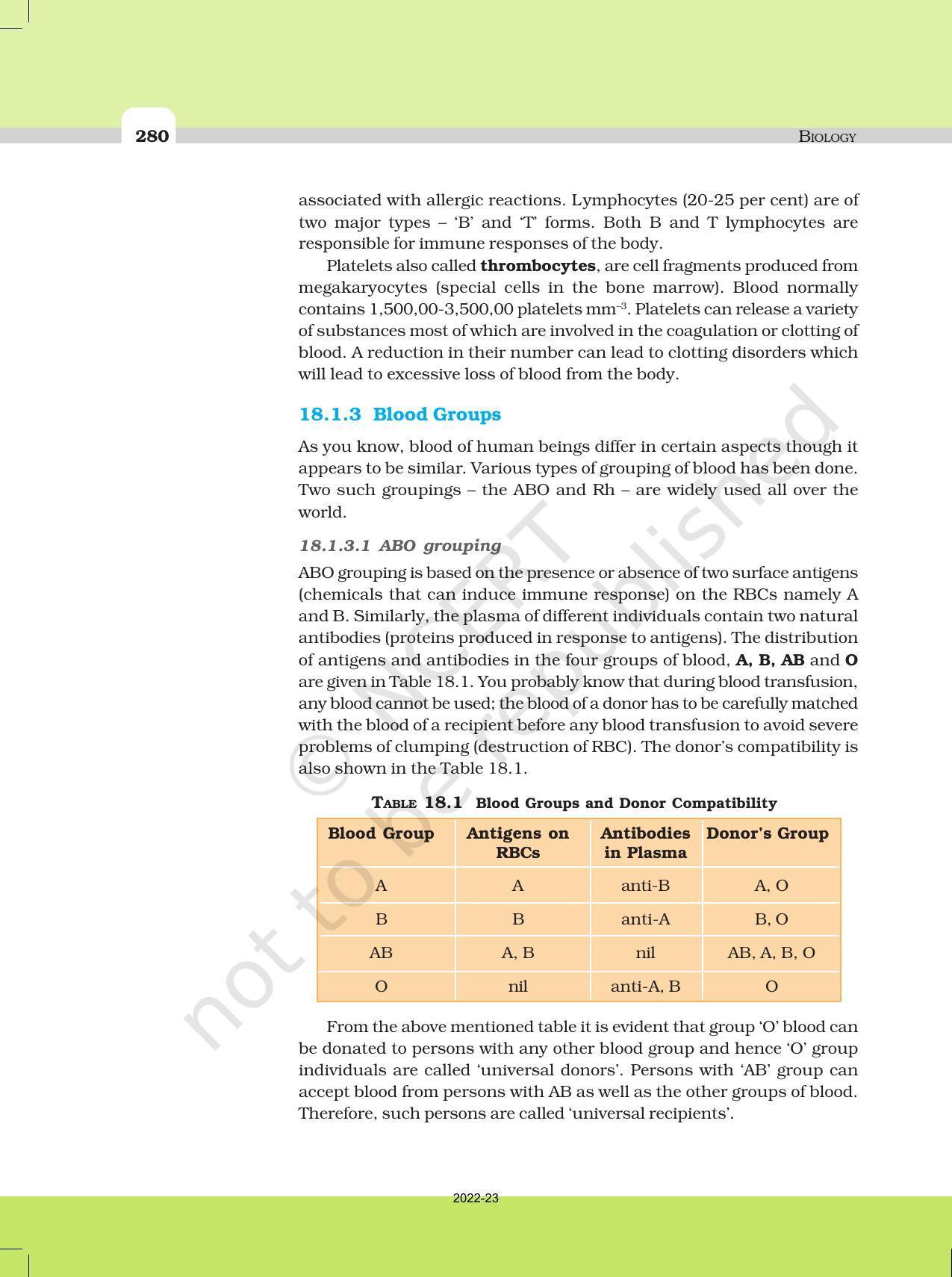 NCERT Book for Class 11 Biology Chapter 18 Body Fluids and Circulation - Page 3
