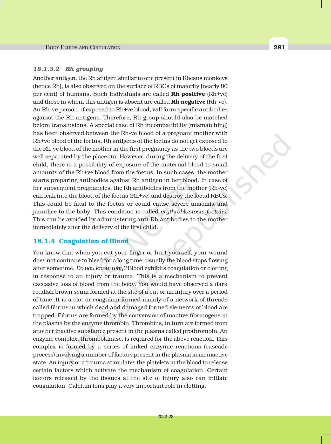 NCERT Book for Class 11 Biology Chapter 18 Body Fluids and Circulation - Page 4