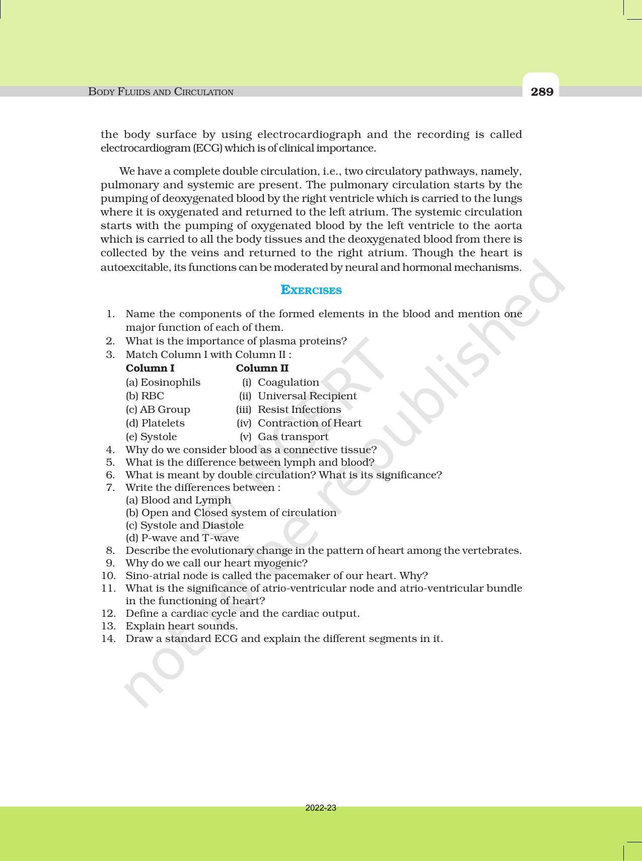NCERT Book for Class 11 Biology Chapter 18 Body Fluids and Circulation - Page 12