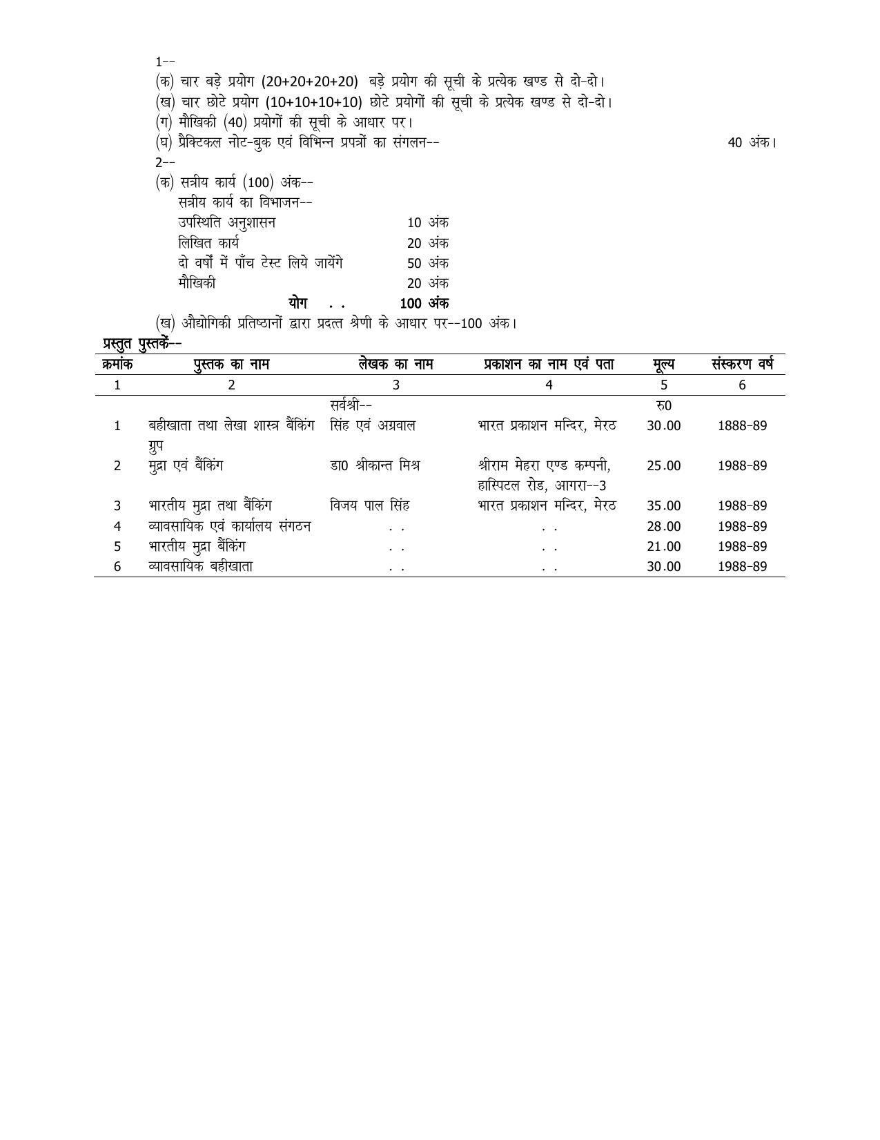 UP Board 11th Syllabus Banking - Page 3