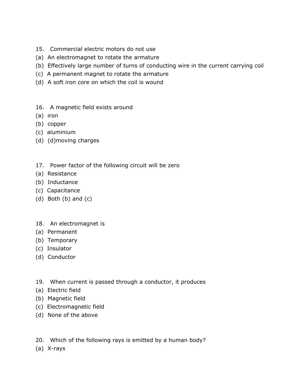 SRMJEEE Model Question Paper - Page 4