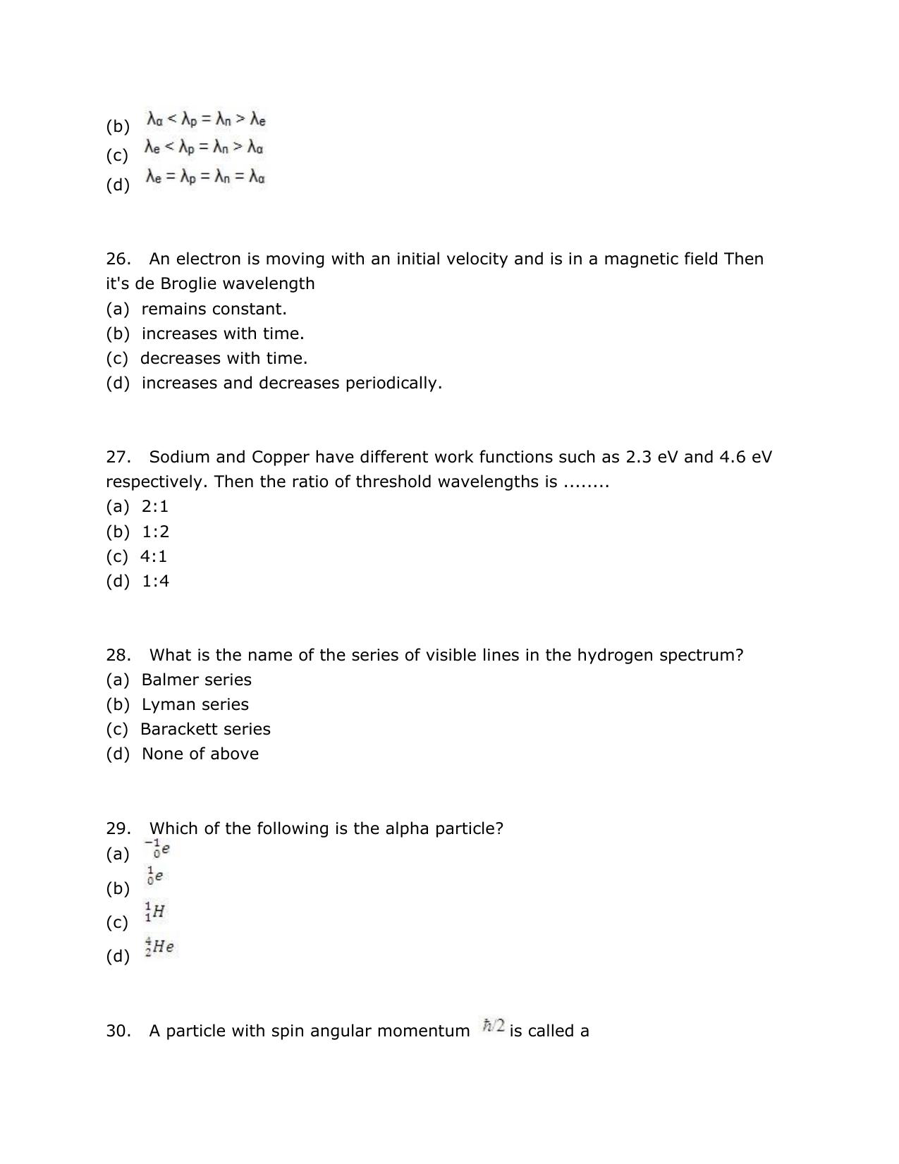 SRMJEEE Model Question Paper - Page 6