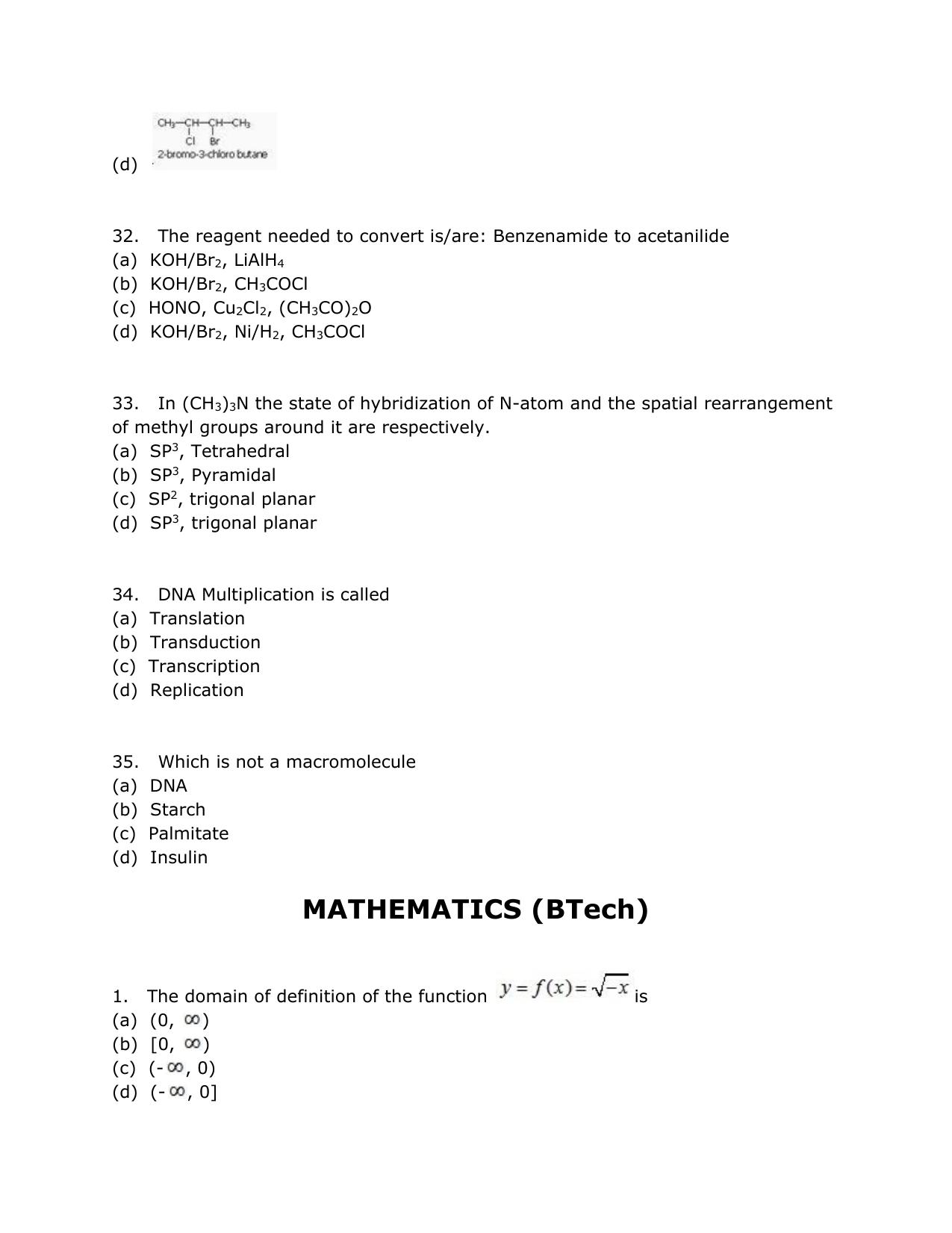 SRMJEEE Model Question Paper - Page 14