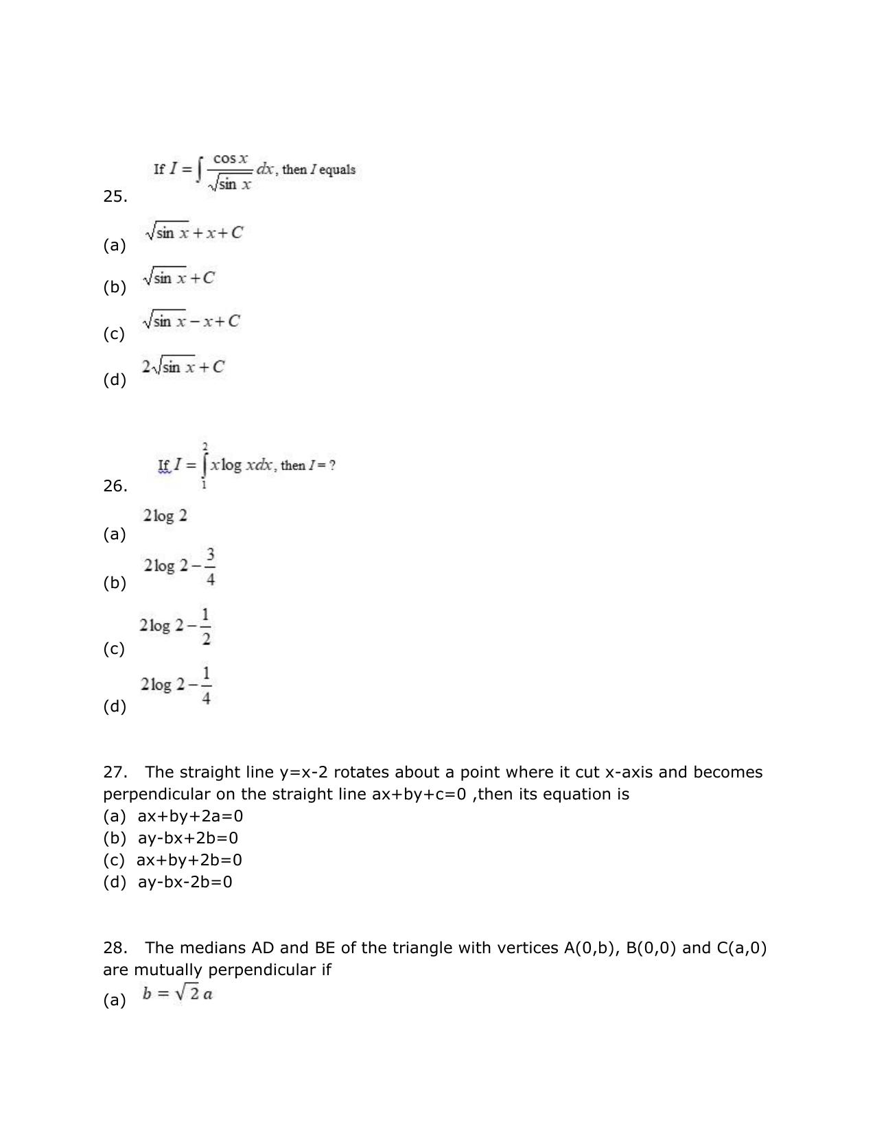 SRMJEEE Model Question Paper - Page 20
