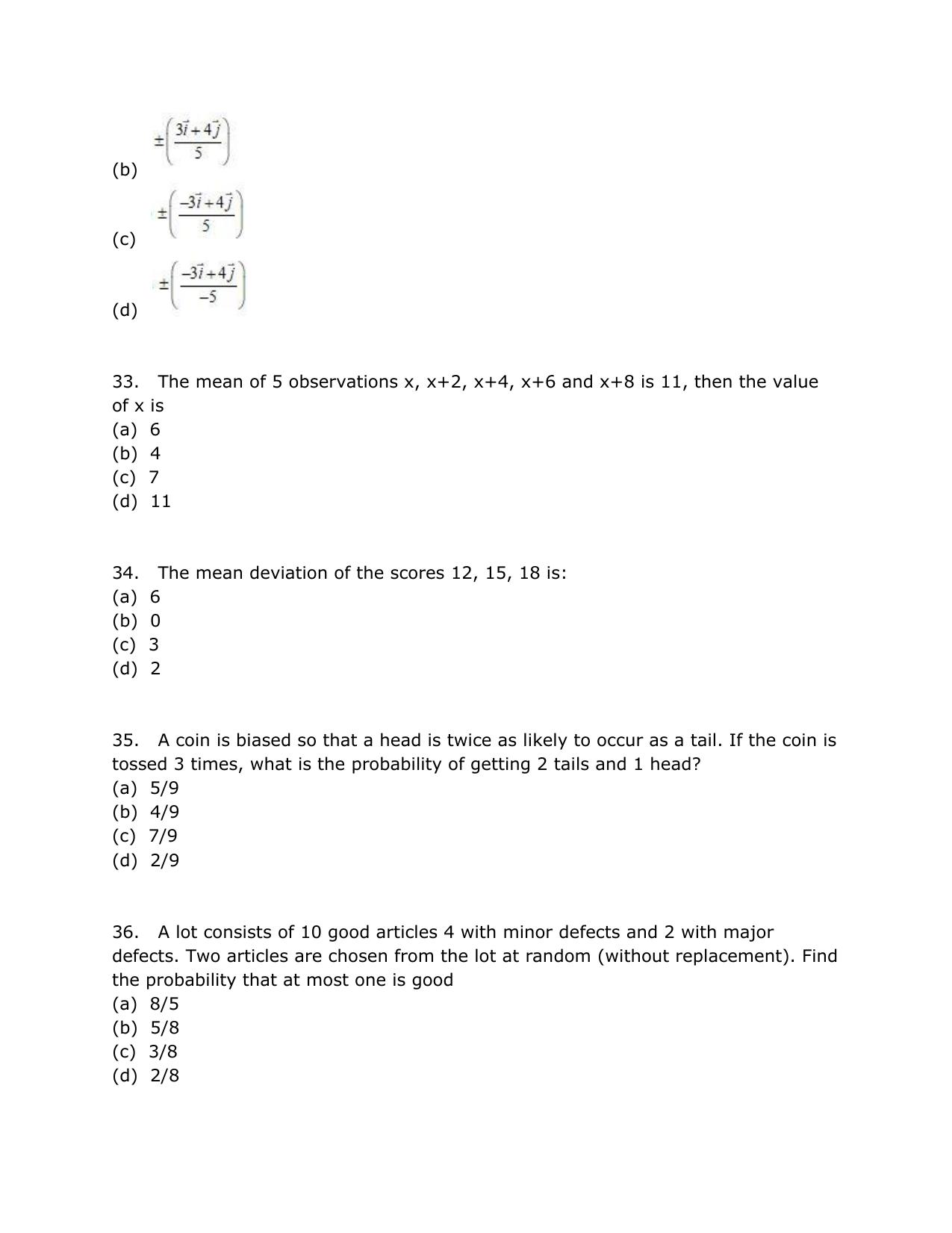 SRMJEEE Model Question Paper - Page 22