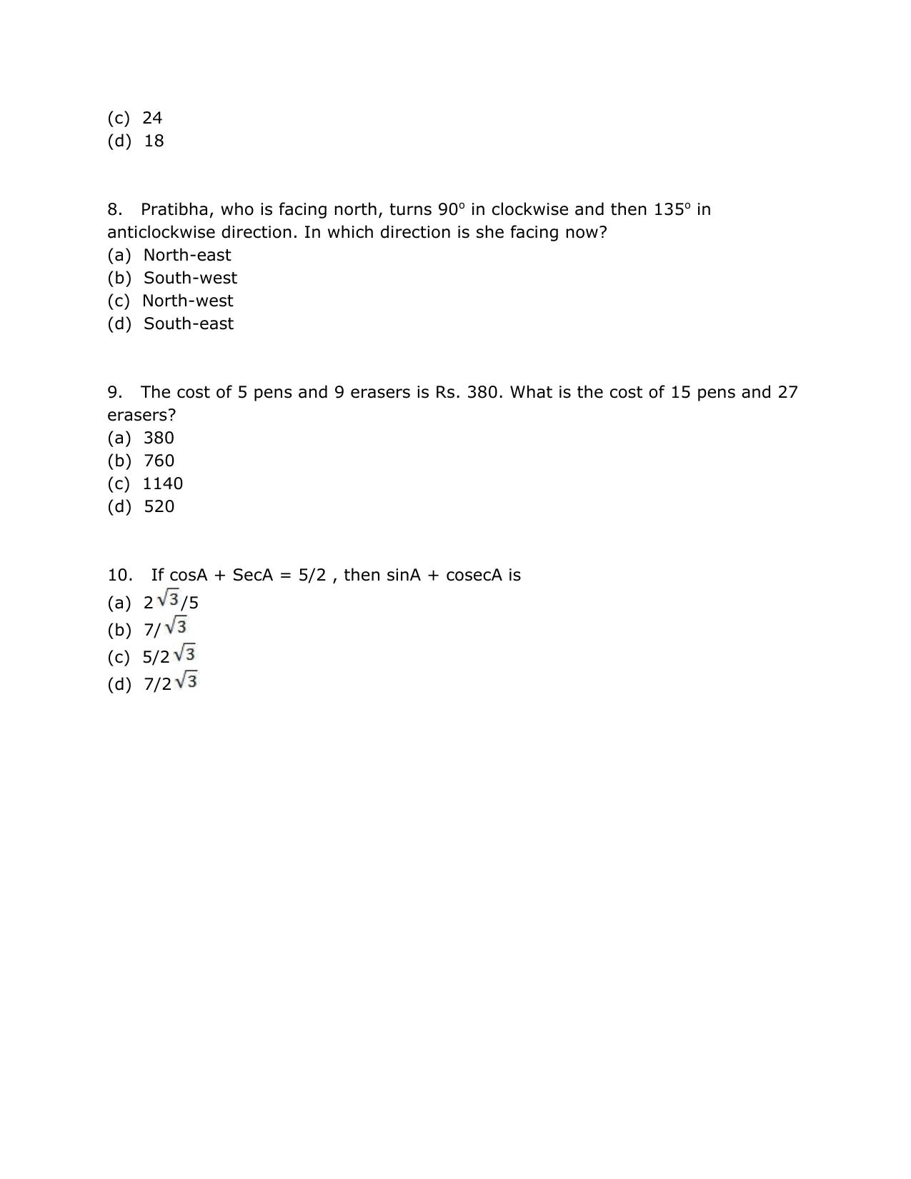 SRMJEEE Model Question Paper - Page 34