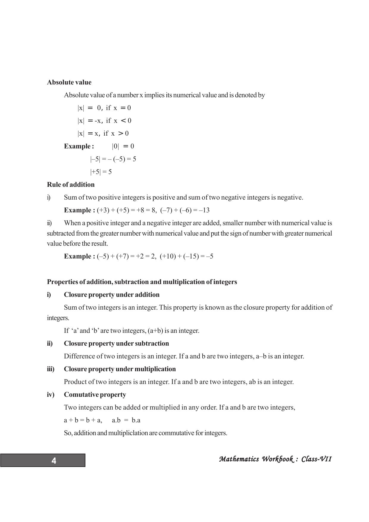 Tripura Board Class 7 Math English Version Workbooks - Page 8