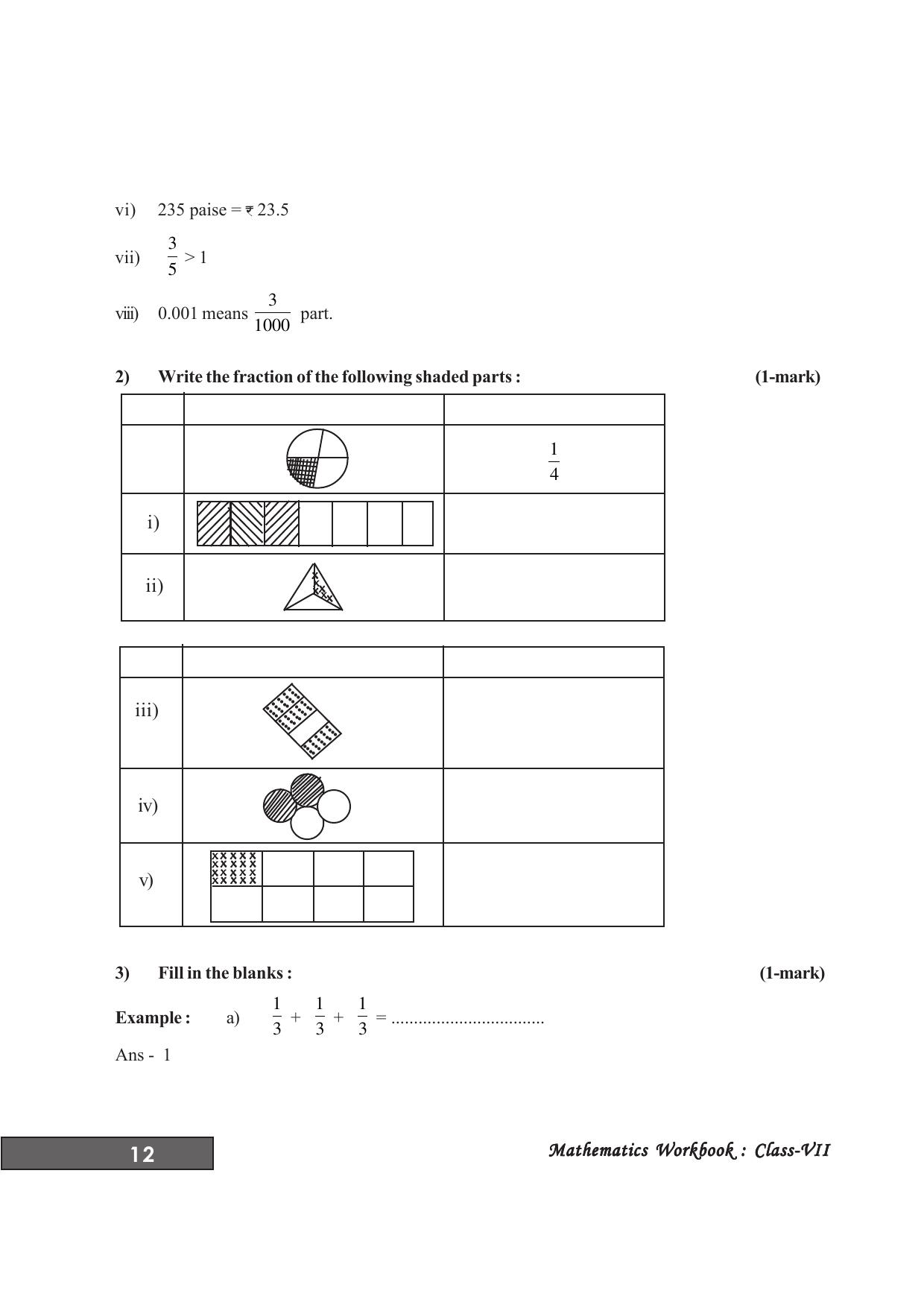 Tripura Board Class 7 Math English Version Workbooks - Page 16