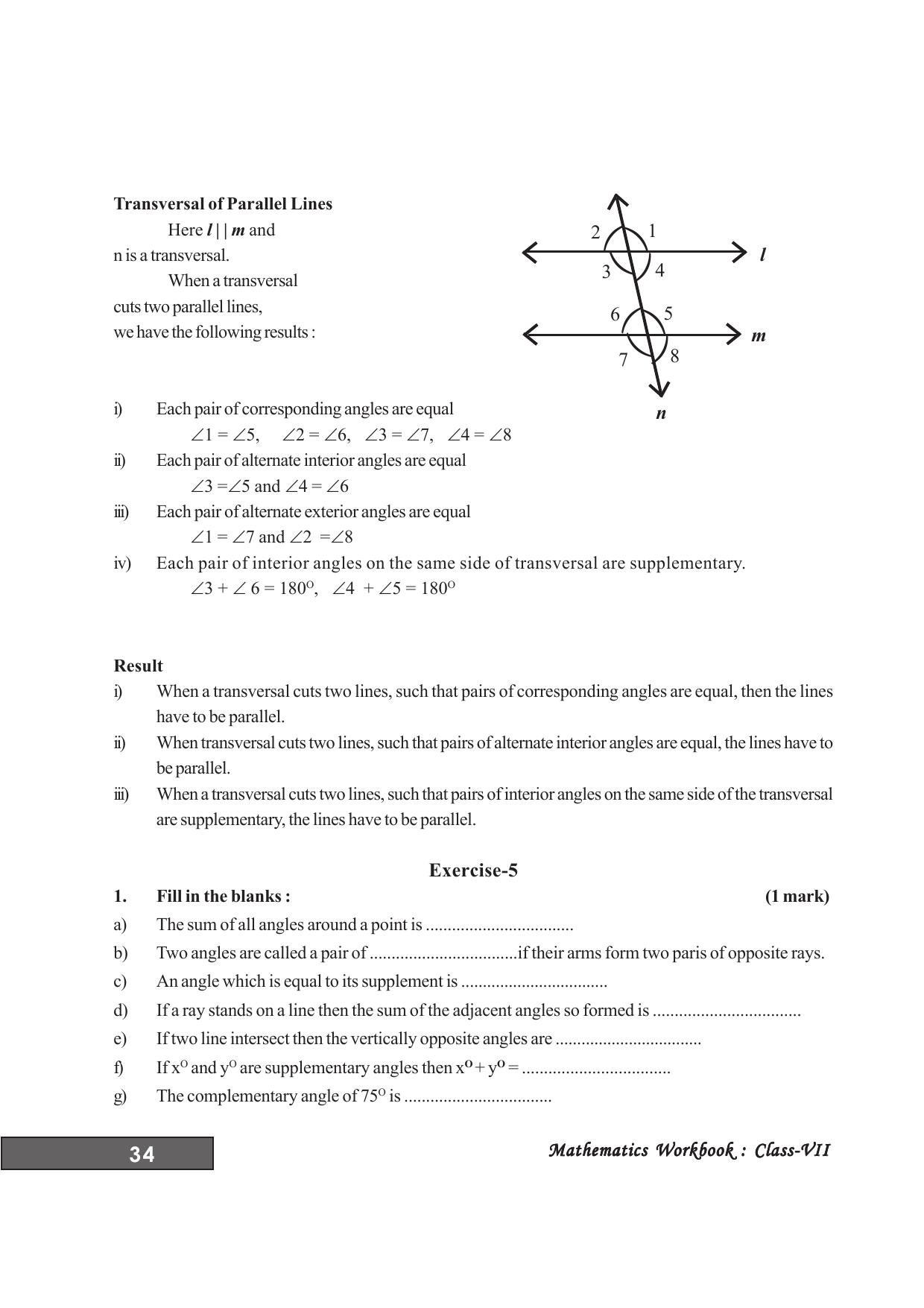 Tripura Board Class 7 Math English Version Workbooks - Page 38