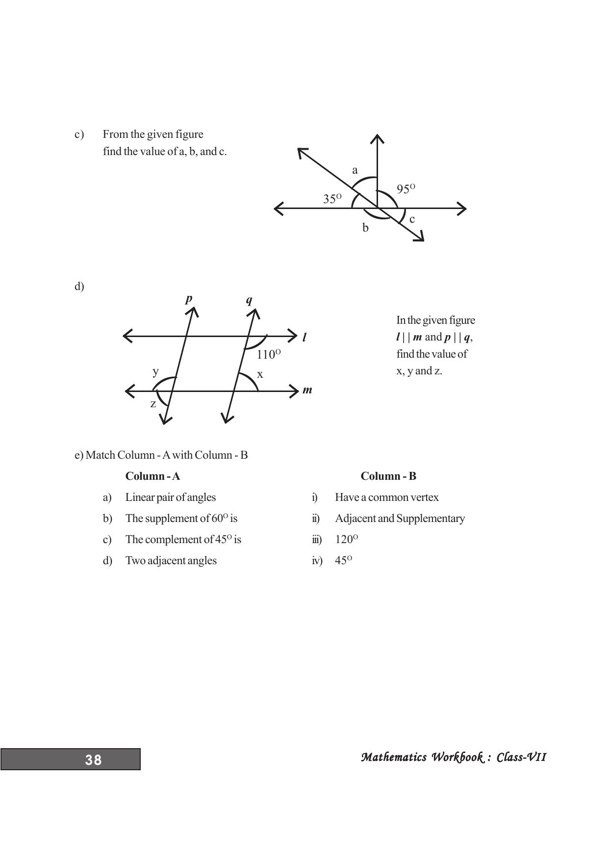 Tripura Board Class 7 Math English Version Workbooks - Page 42
