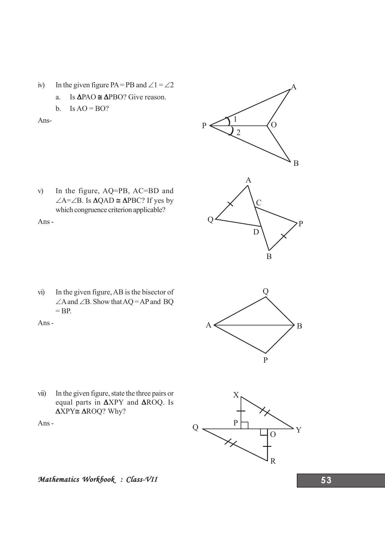 Tripura Board Class 7 Math English Version Workbooks - Page 57