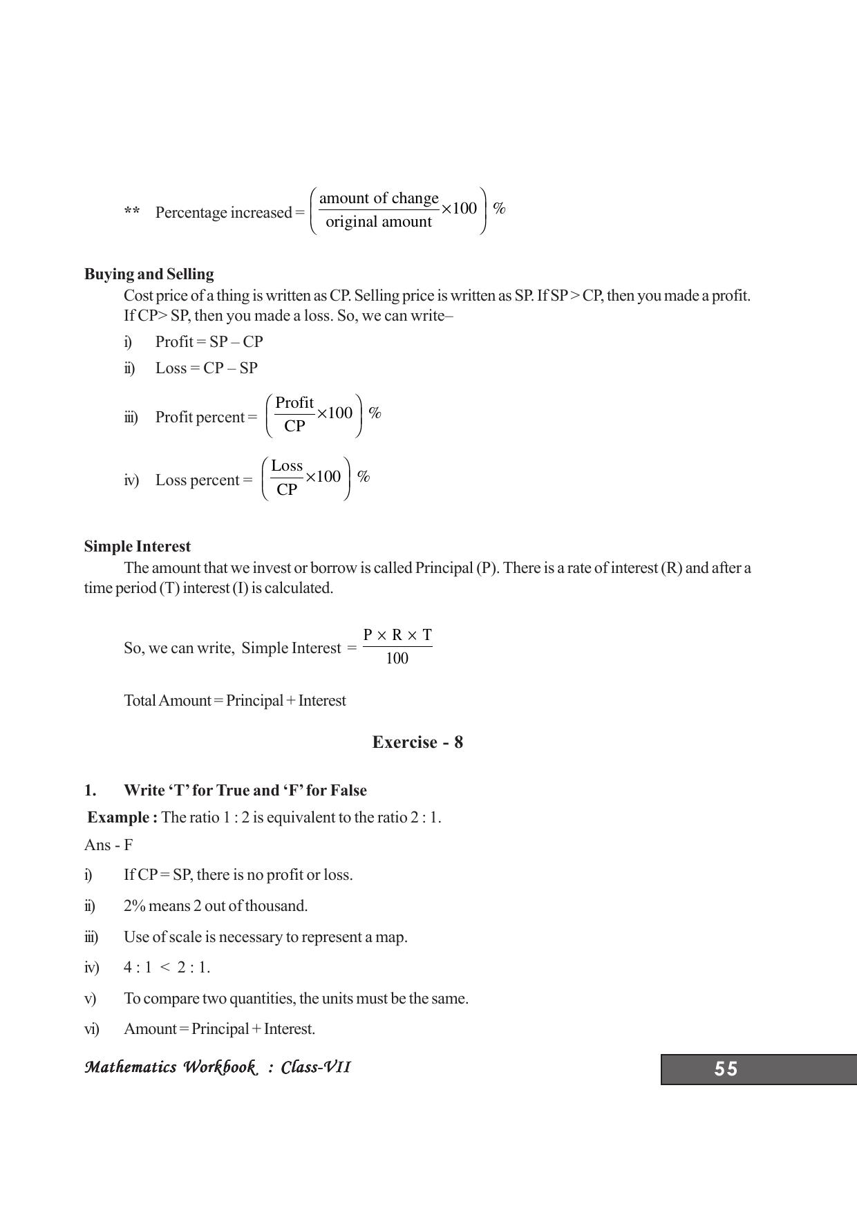 Tripura Board Class 7 Math English Version Workbooks - Page 59