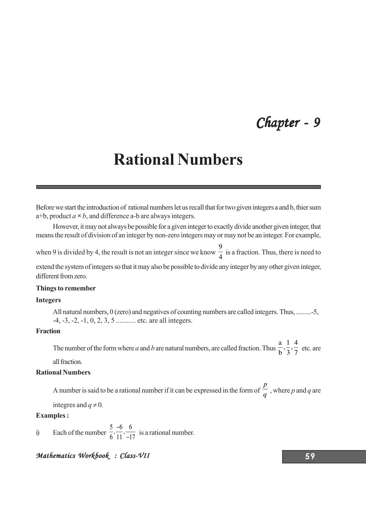 Tripura Board Class 7 Math English Version Workbooks - Page 63