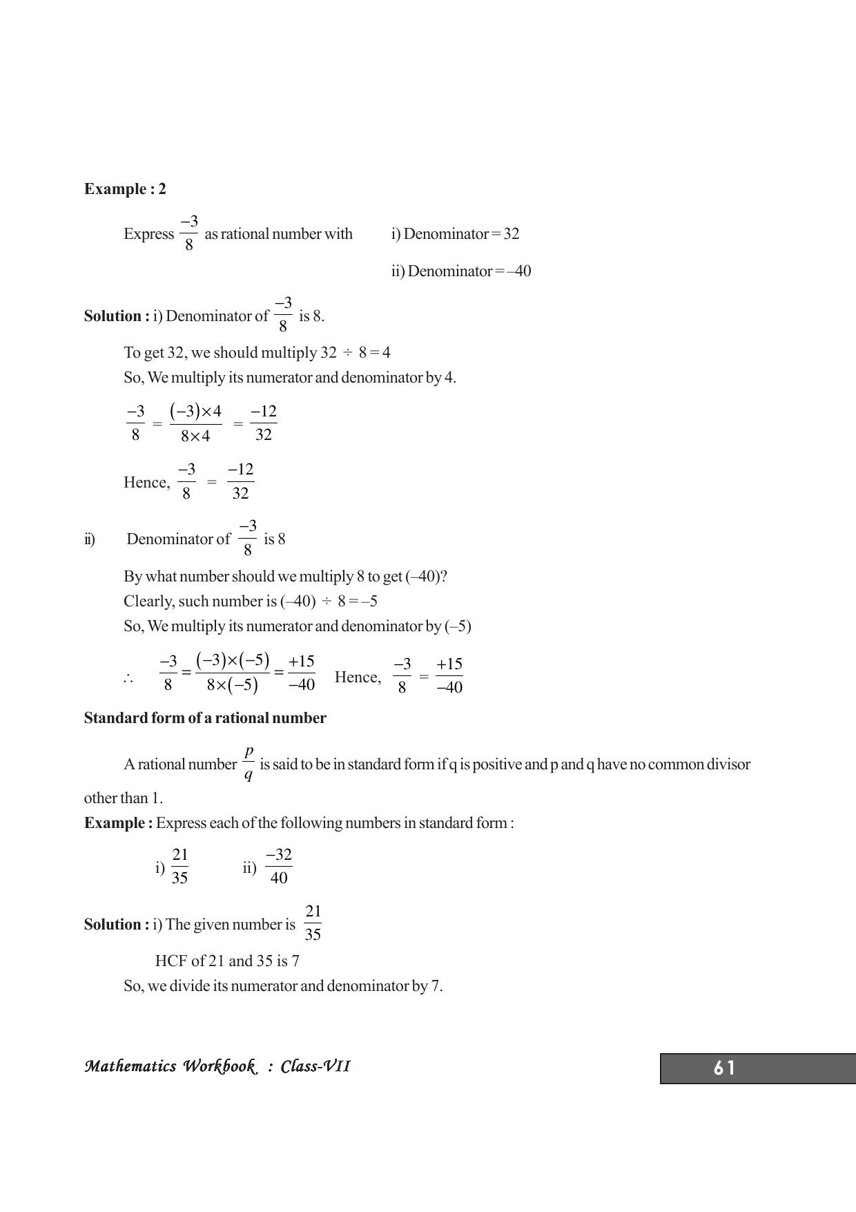 Tripura Board Class 7 Math English Version Workbooks - Page 65