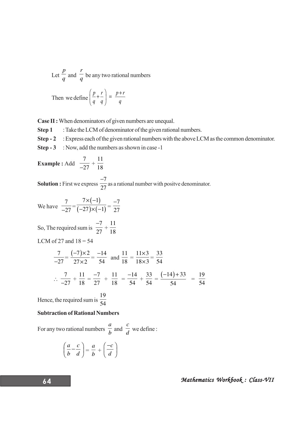 Tripura Board Class 7 Math English Version Workbooks - Page 68